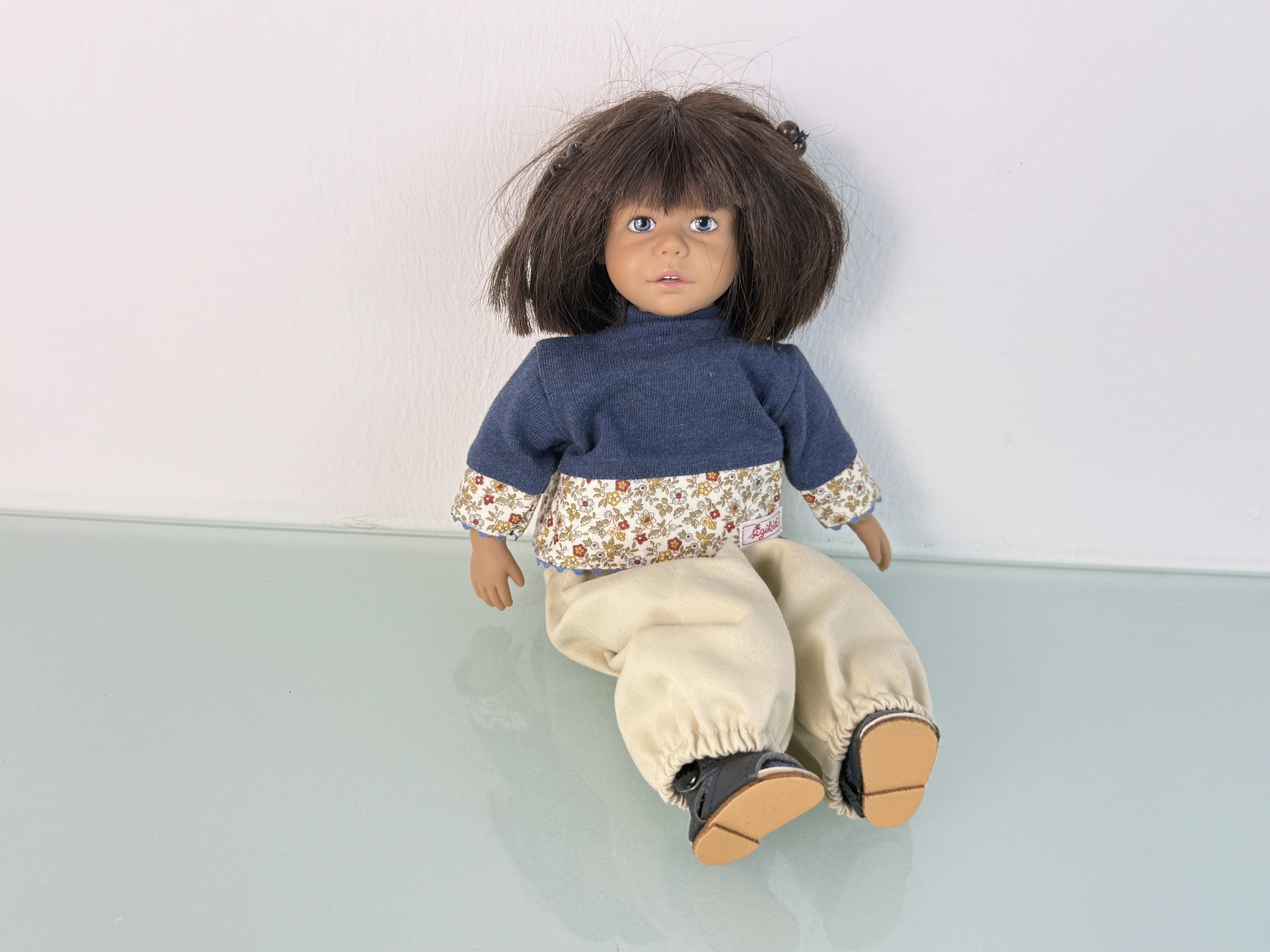 Künstlerpuppe Vinyl Sigikid Puppe 32 cm. Top Zustand