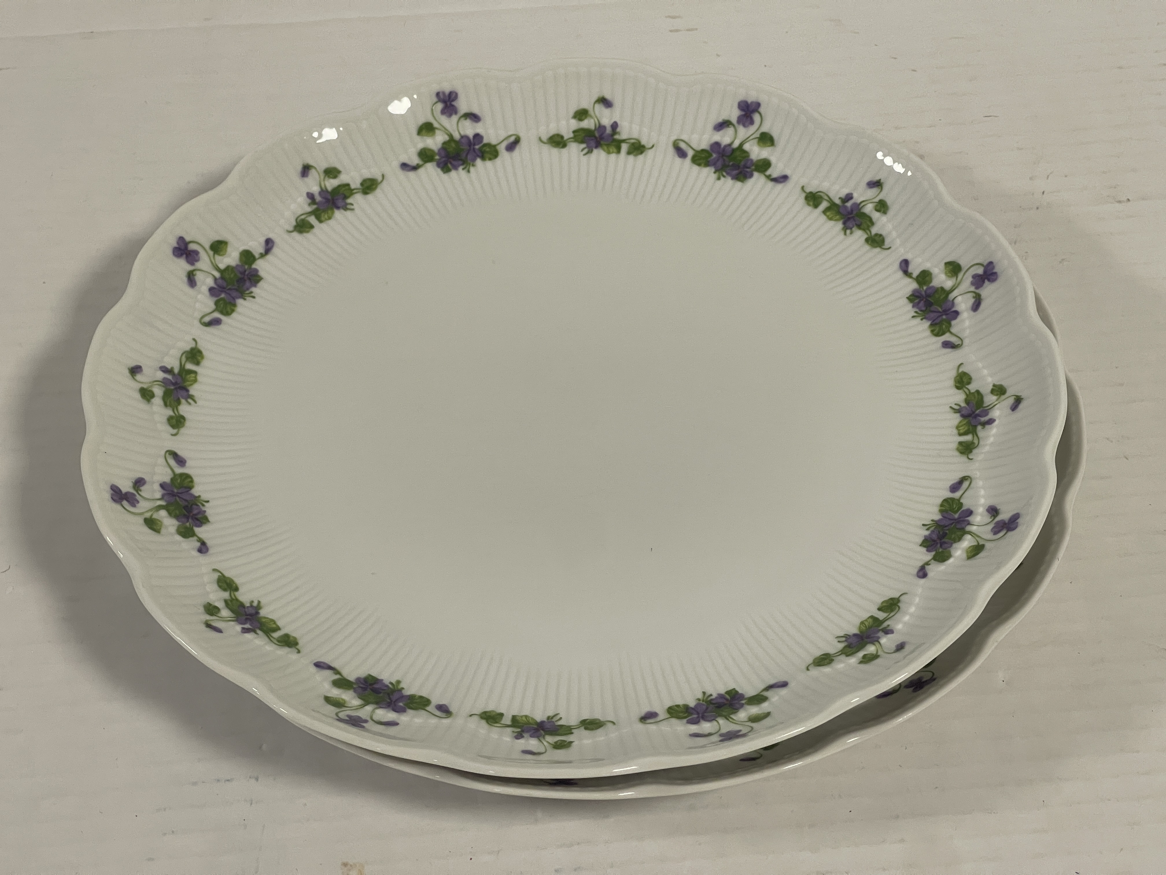 AK Kaiser Porzellan Teller  2 Stück je 24 cm - Top  Zustand