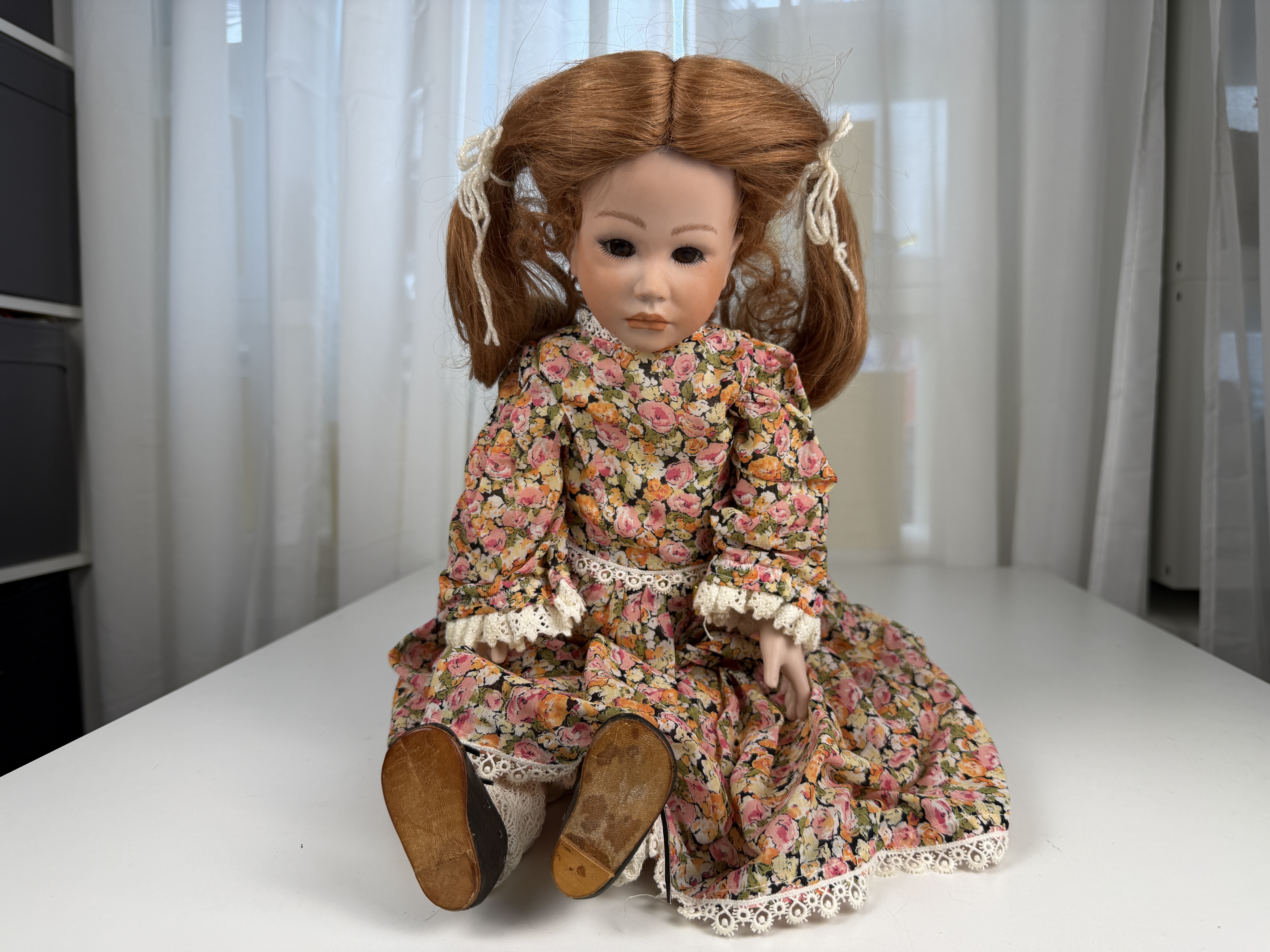 Künstlerpuppe Porzellanpuppe 55 cm Top Zustand siehe Bilder 