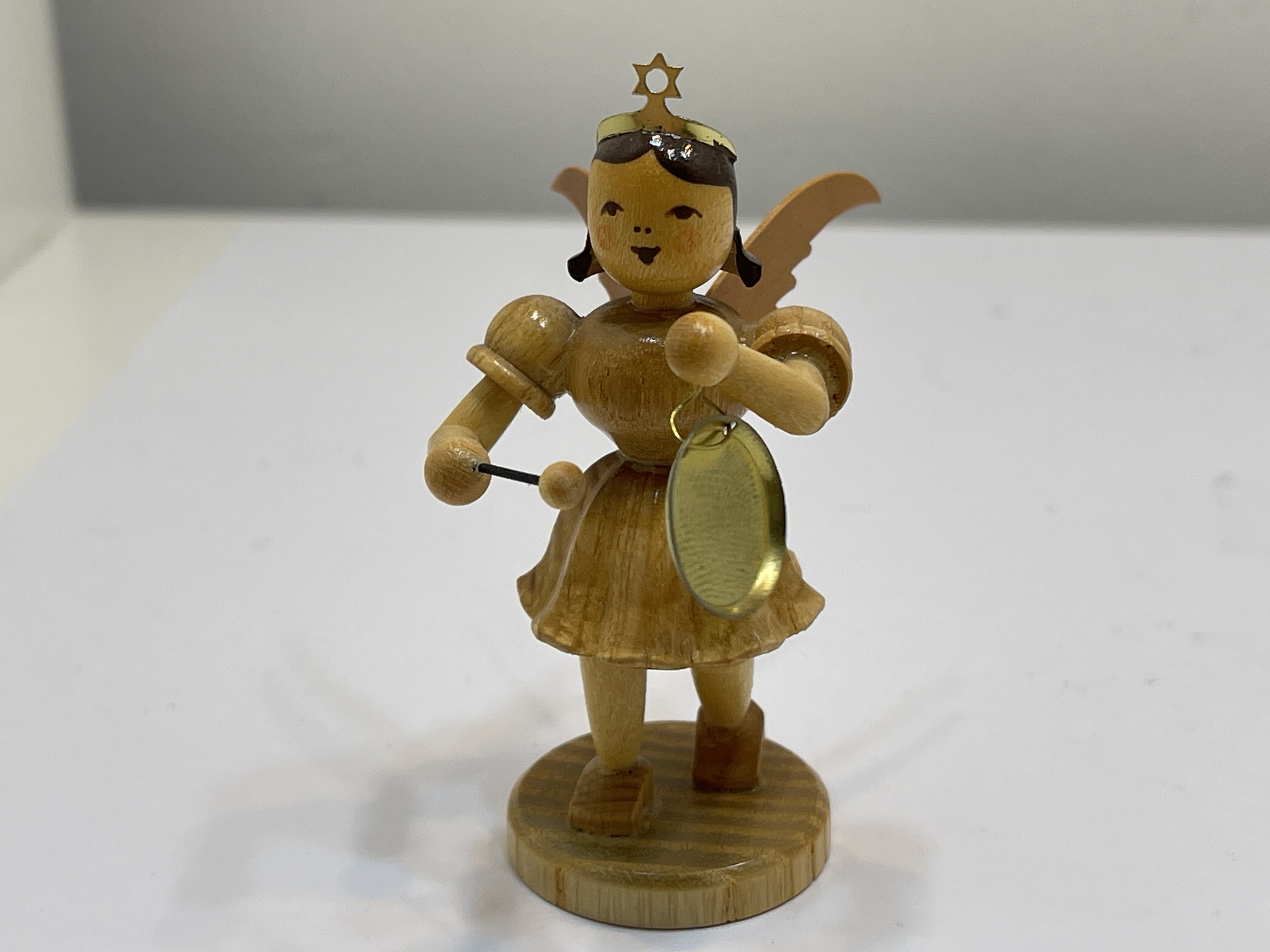 Erzgebirge Blank Figur Engel 6,8 cm.   Top Zustand   