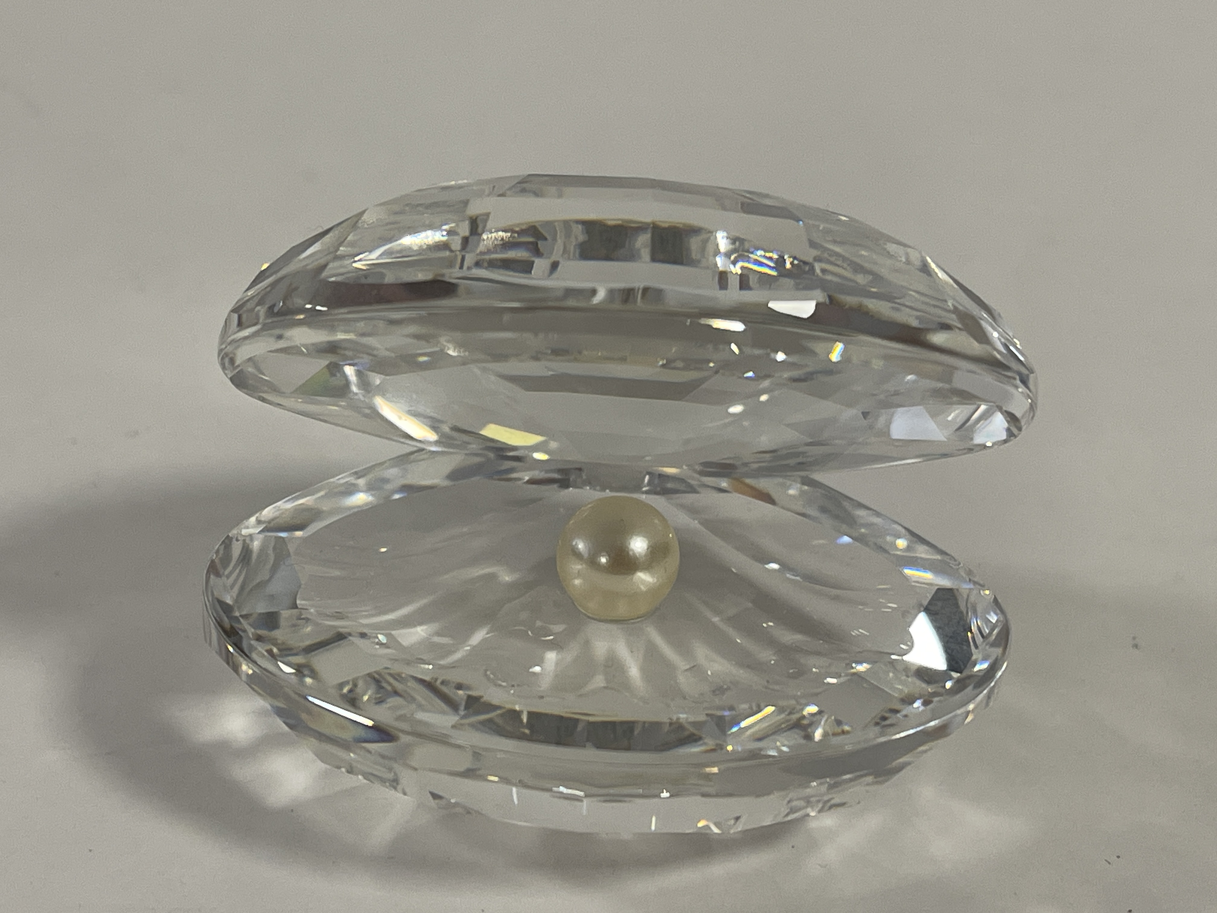 Swarovski Figur Kristall 014389 Große Muschel mit Perle 6,5 cm. Top Zustand