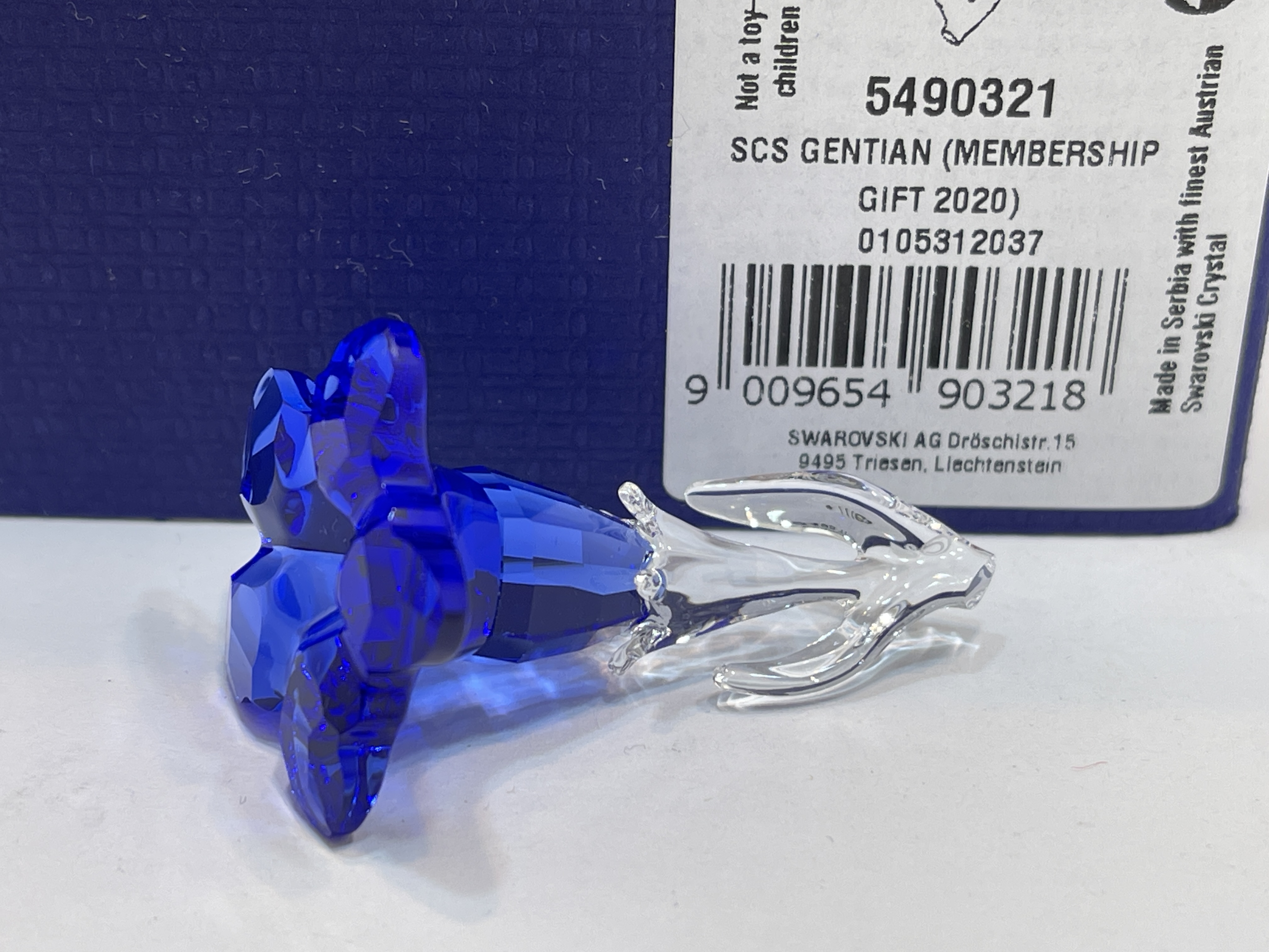 Swarovski Figur 5490321 Enzian Blume 4,8 cm. Ovp - Top Zustand  