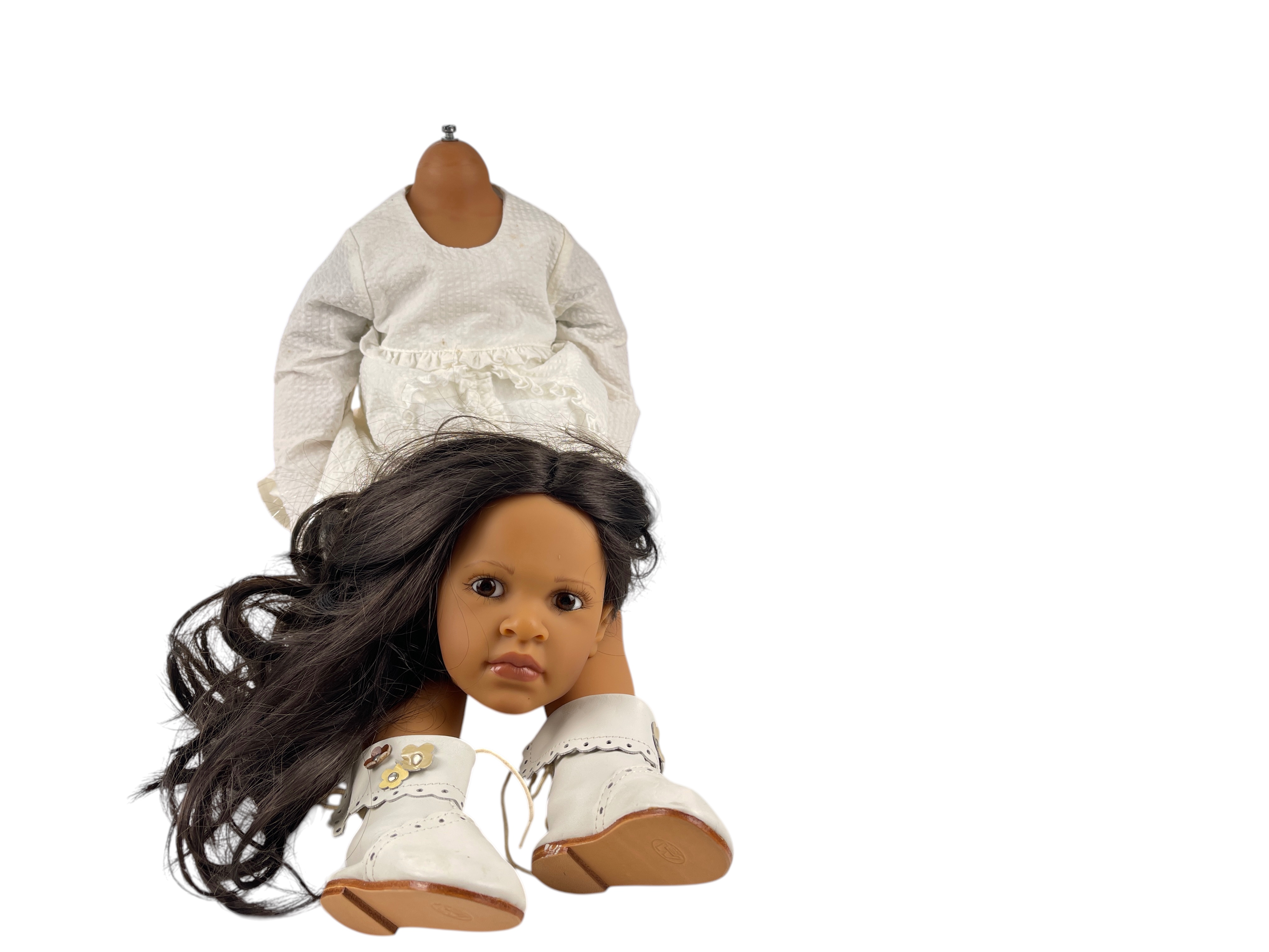 Künstlerpuppe Vinyl 62 cm  Defekt