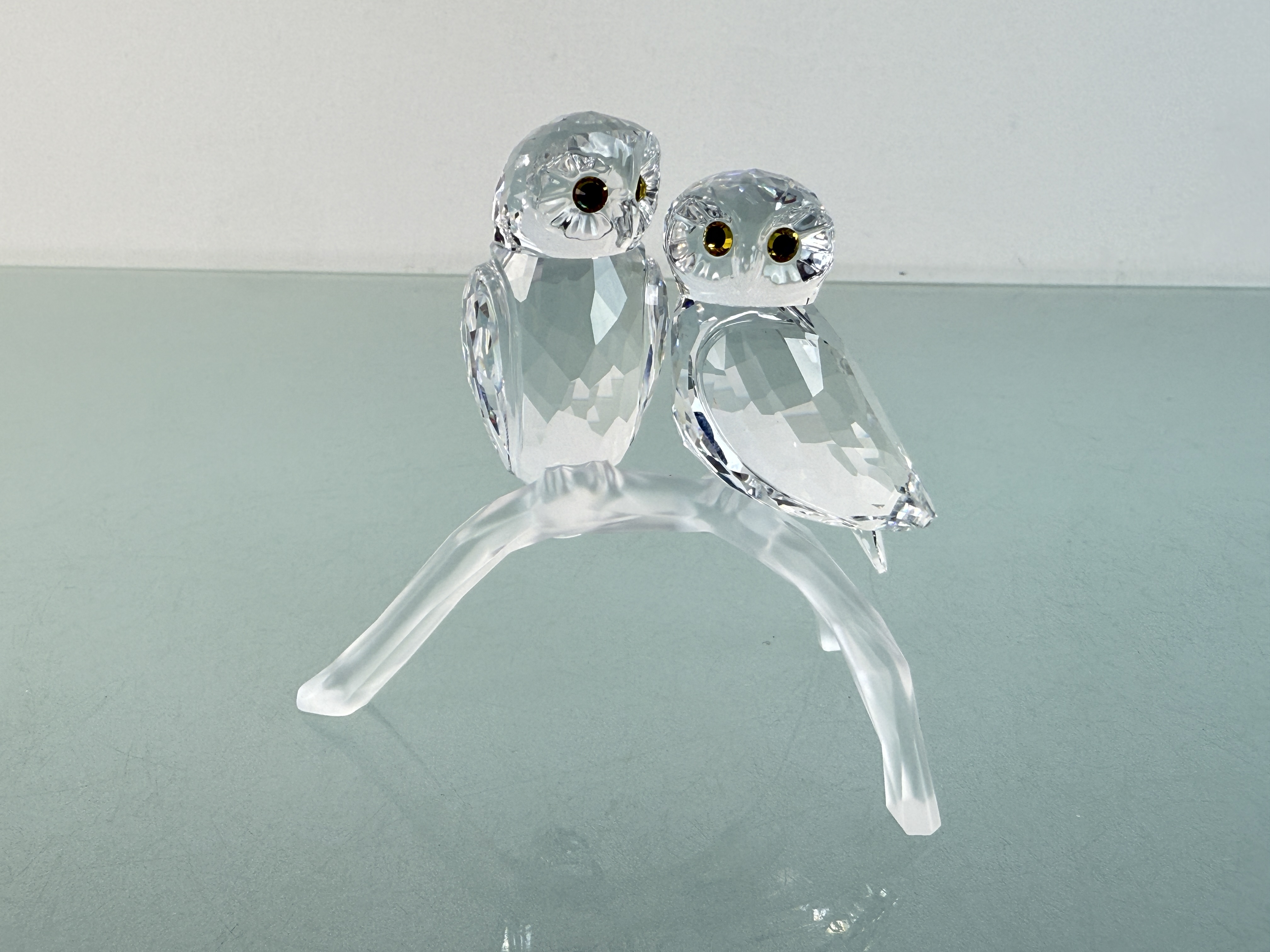 Swarovski Figur 1003312 Eulen Eulenpaar 7,7 cm. Top Zustand