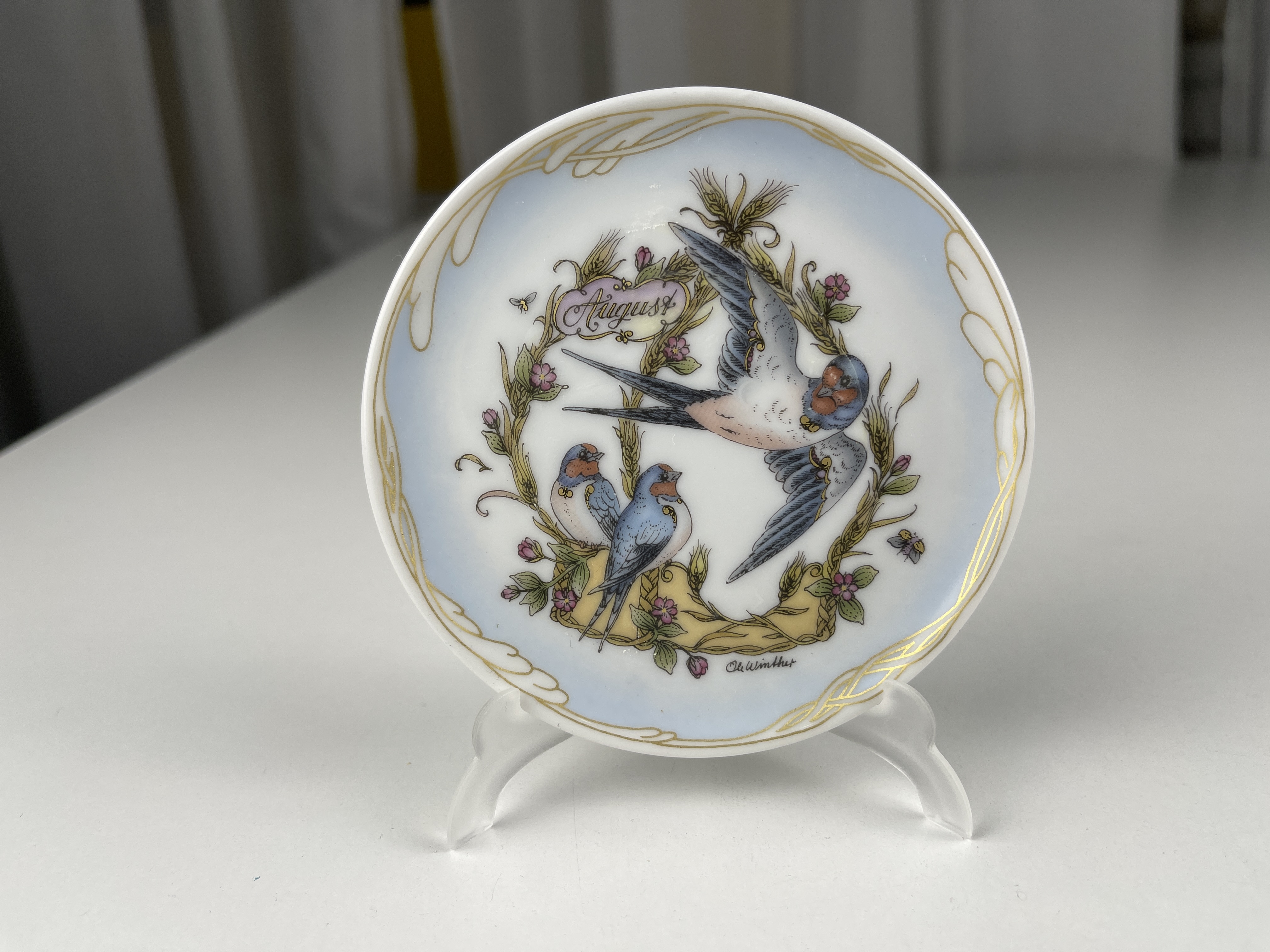 Hutschenreuther Porzellan Teller 9,5 cm Ø Top Zustand    