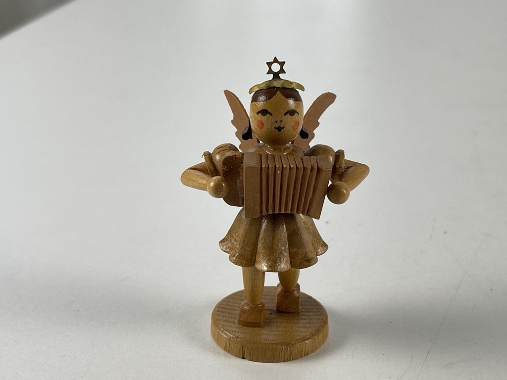 Erzgebirge Blank Figur Engel 6,5 cm.   Zustand siehe Fotos        