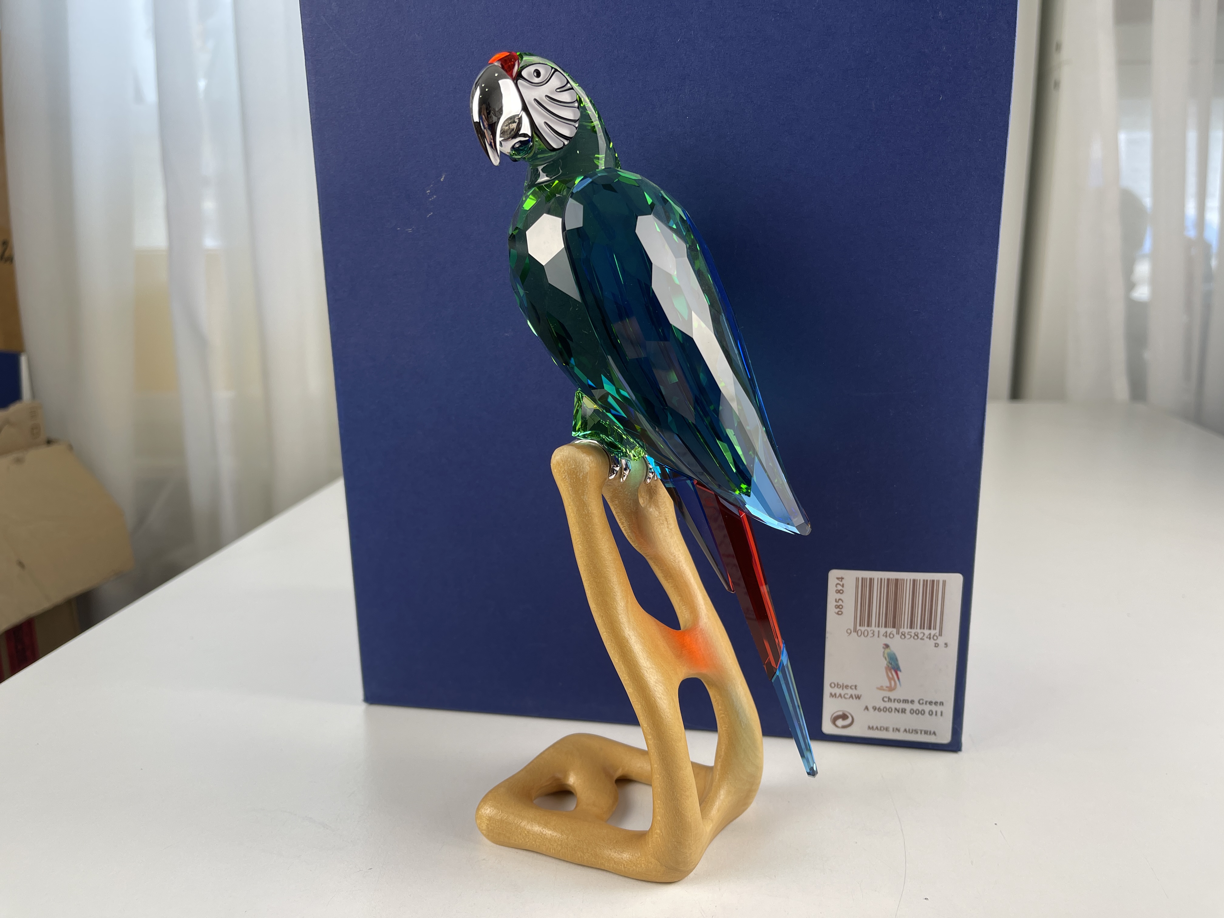 Swarovski Figur 685824 Chrome Ara 23,7 cm. - Top Zustand & OVP + Zertifikat 