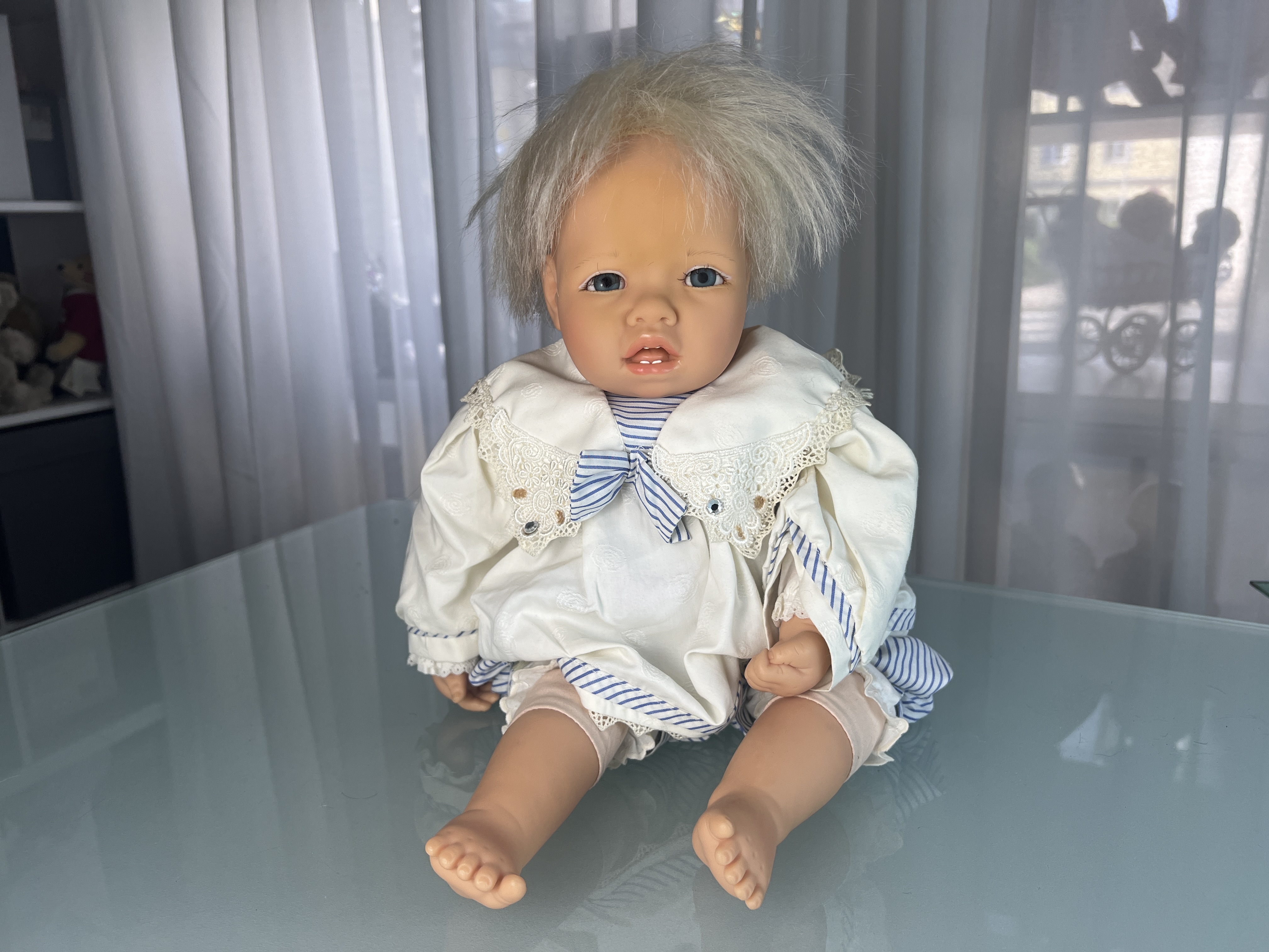 Künstlerpuppe Sammler Götz Carin Lossnitzer Vinyl Puppe 52 cm. Top Zustand