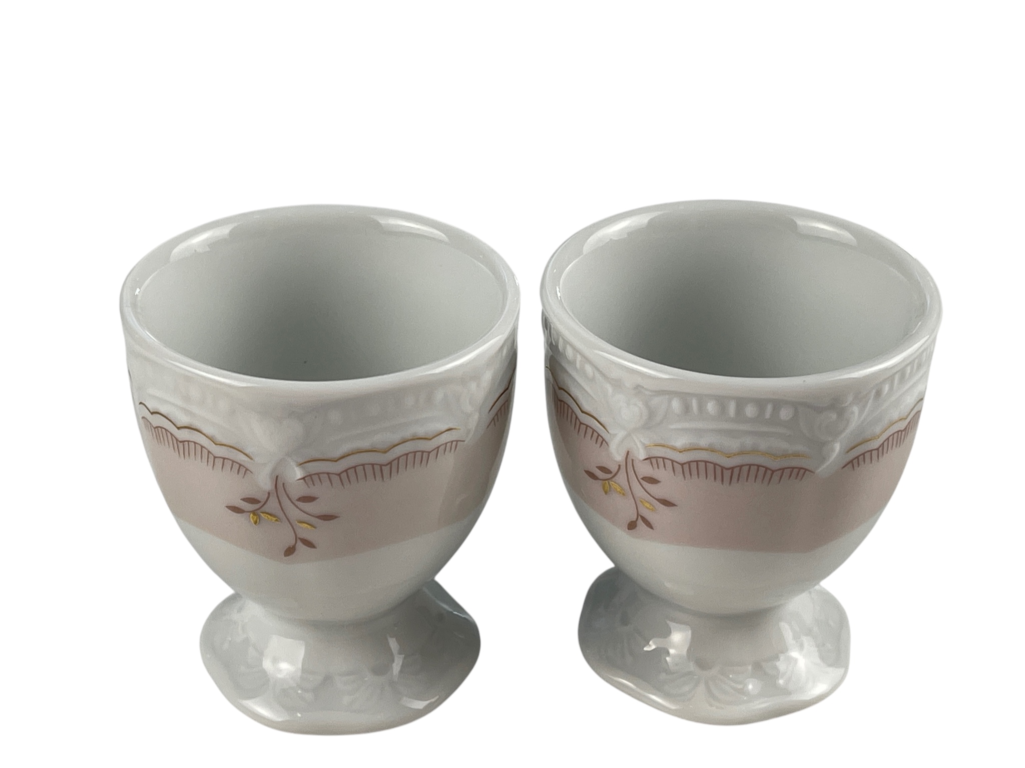  Hutschenreuther 2 Porzellan Eierbecher je 6 cm. Top Zustand.  