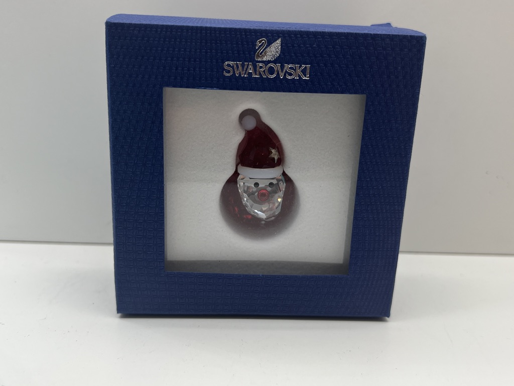 Swarovski Figur 1143323 Schaukelnder Weihnachtsmann 5 cm. Ovp & Zertifikat.  Top Zustand   