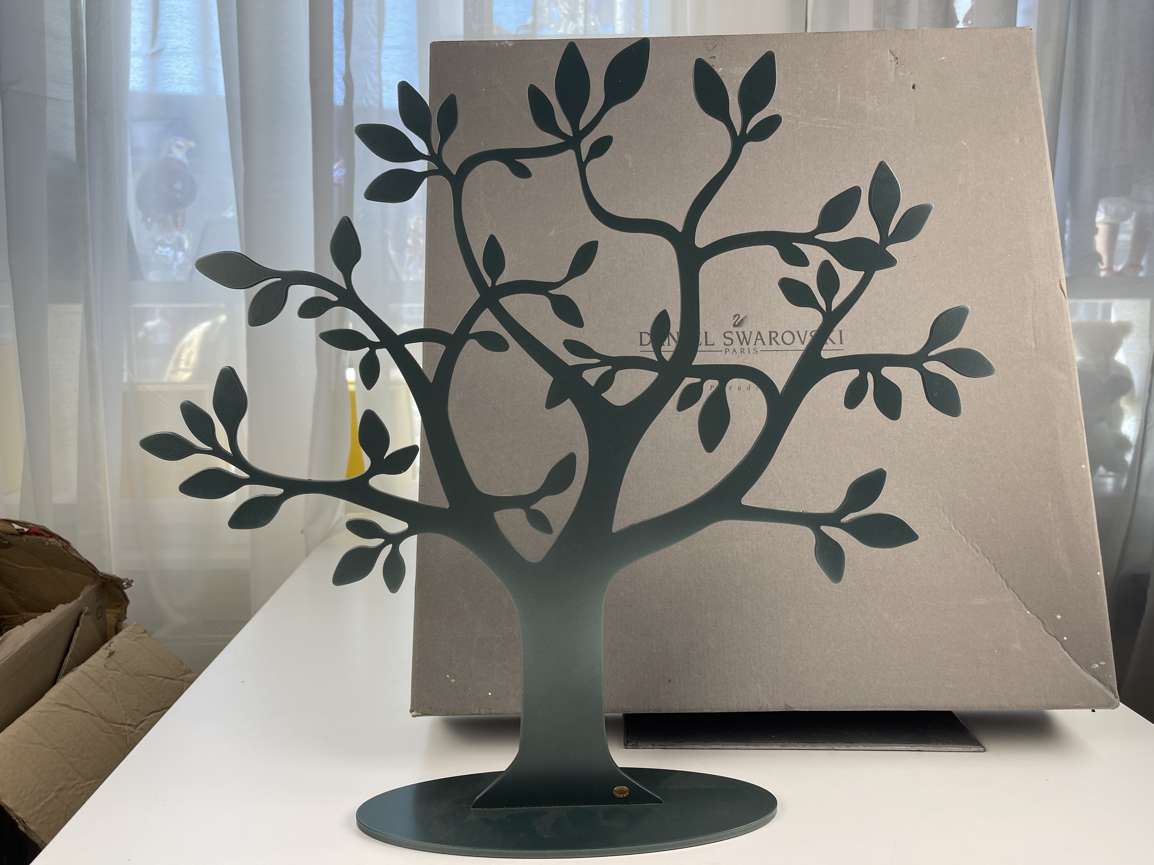  Swarovski Figur Paradis Vogel Ständer 46 cm. Ovp  Zustand siehe Fotos 