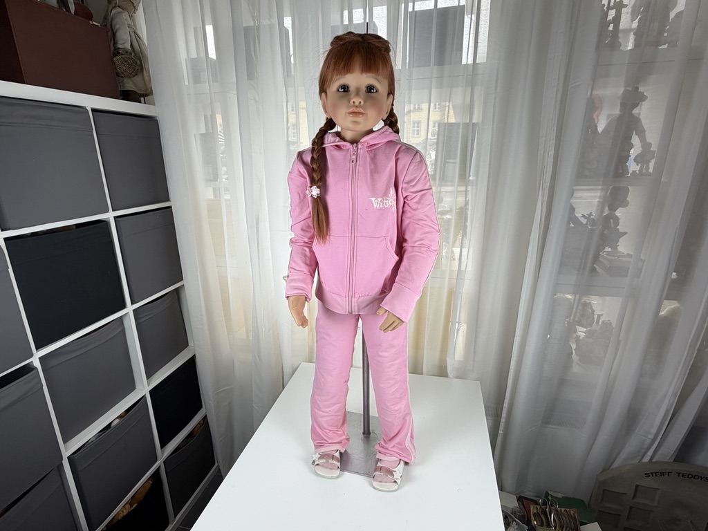 Künstlerpuppe Puppe Monika Peter Leicht Vinyl Puppe 110 cm. Top Zustand 