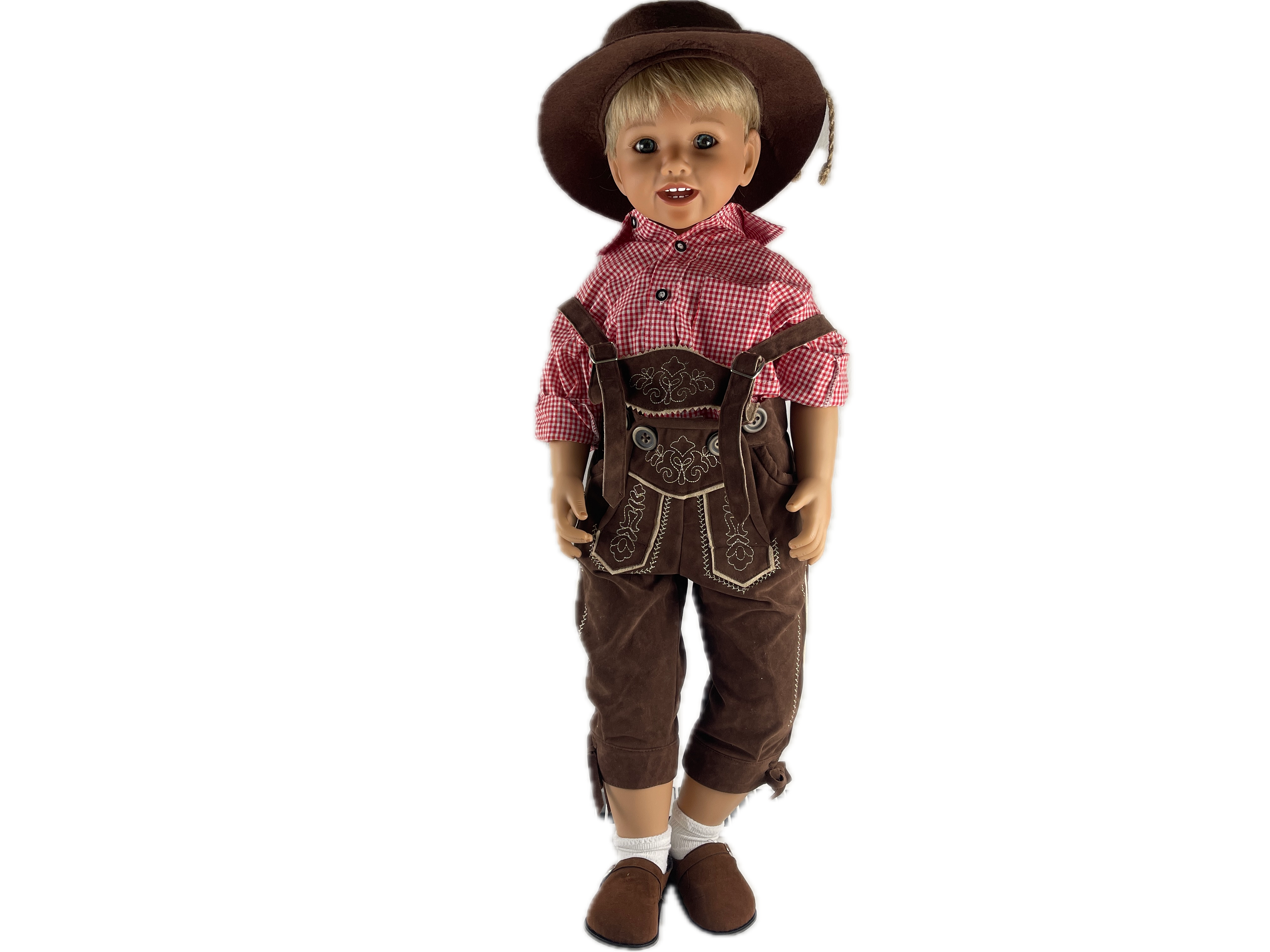 Künstlerpuppe Monika Peter Leicht Vinyl Puppe 82 cm. Top Zustand  