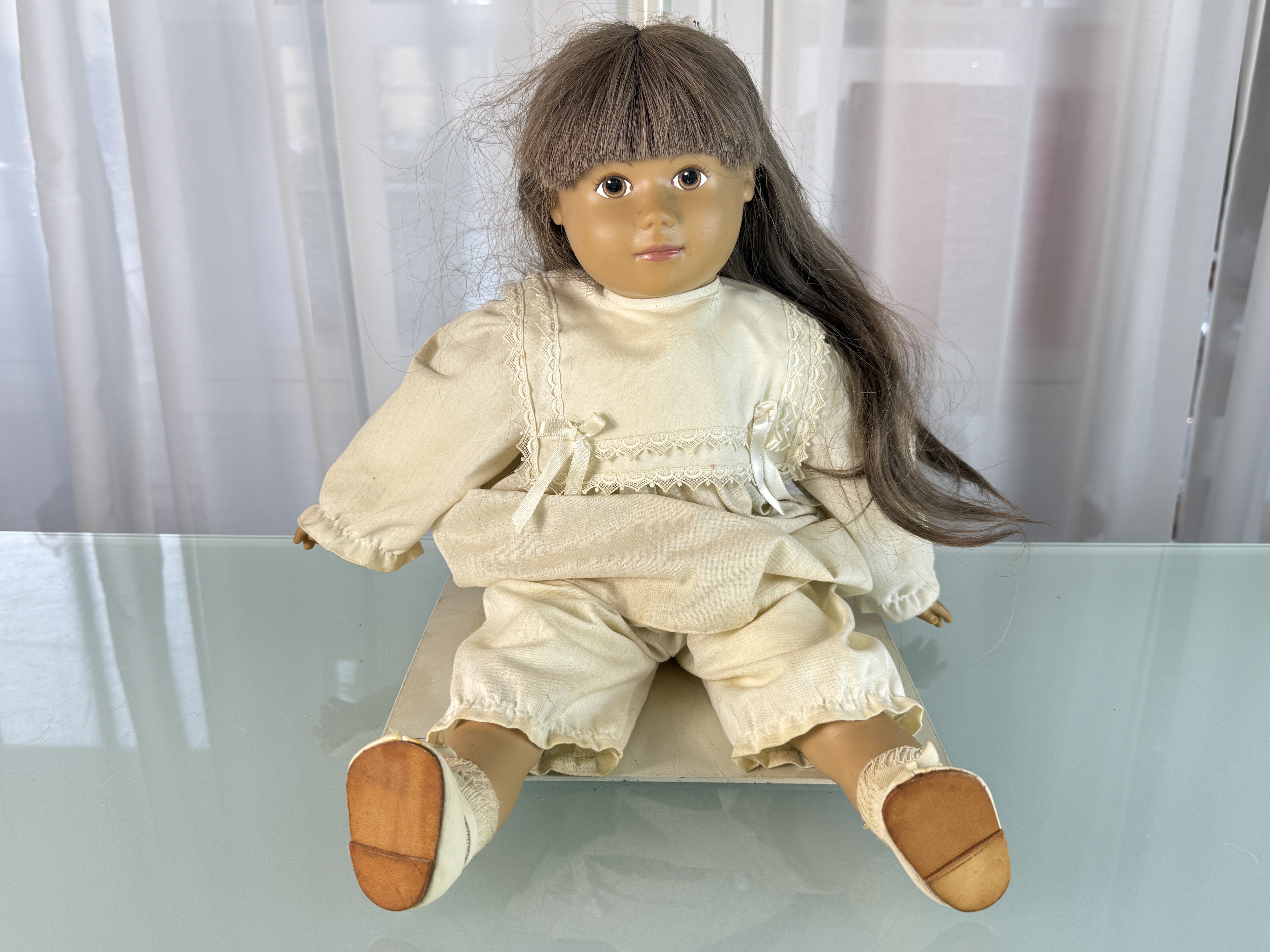 Künstlerpuppe Sigikid Vinyl Puppe 48 cm. Top Zustand 
