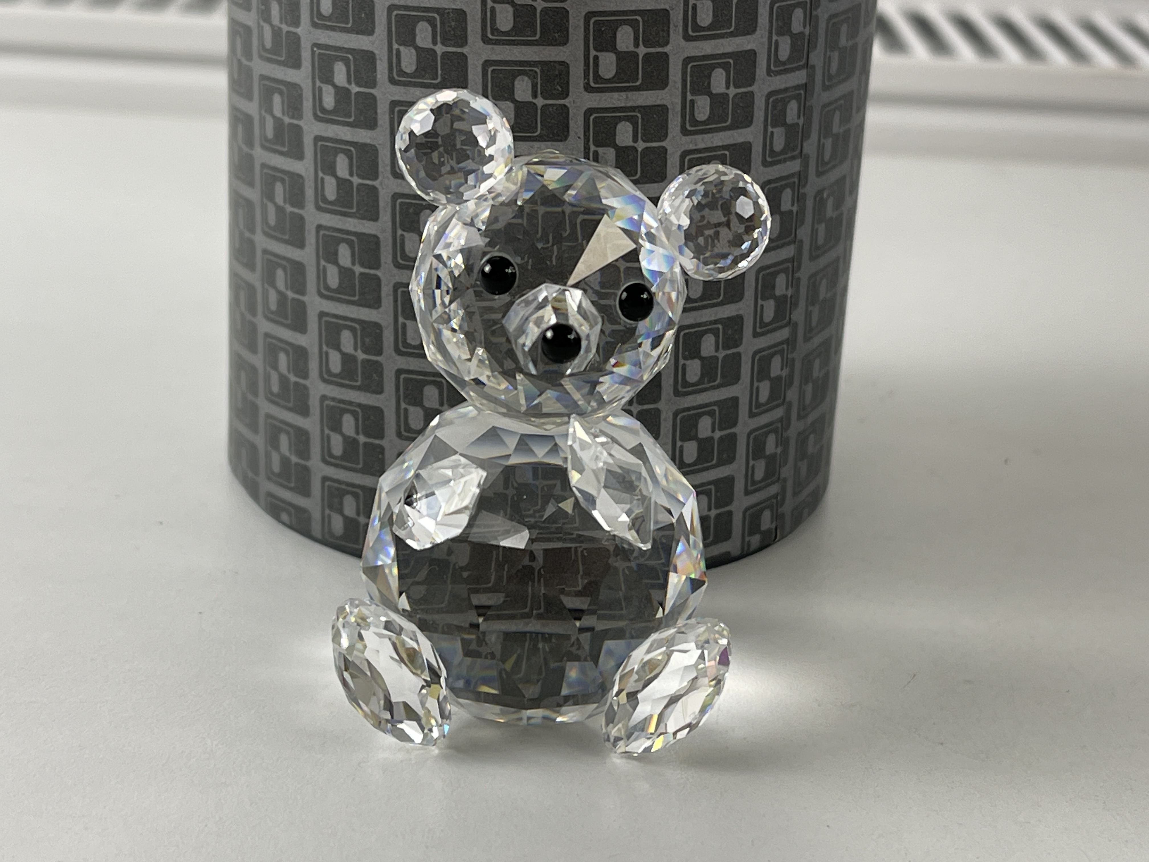 Swarovski Figur 010009 Großer Teddy Bär 7 cm mit Ovp & Zertifikat. Top Zustand  