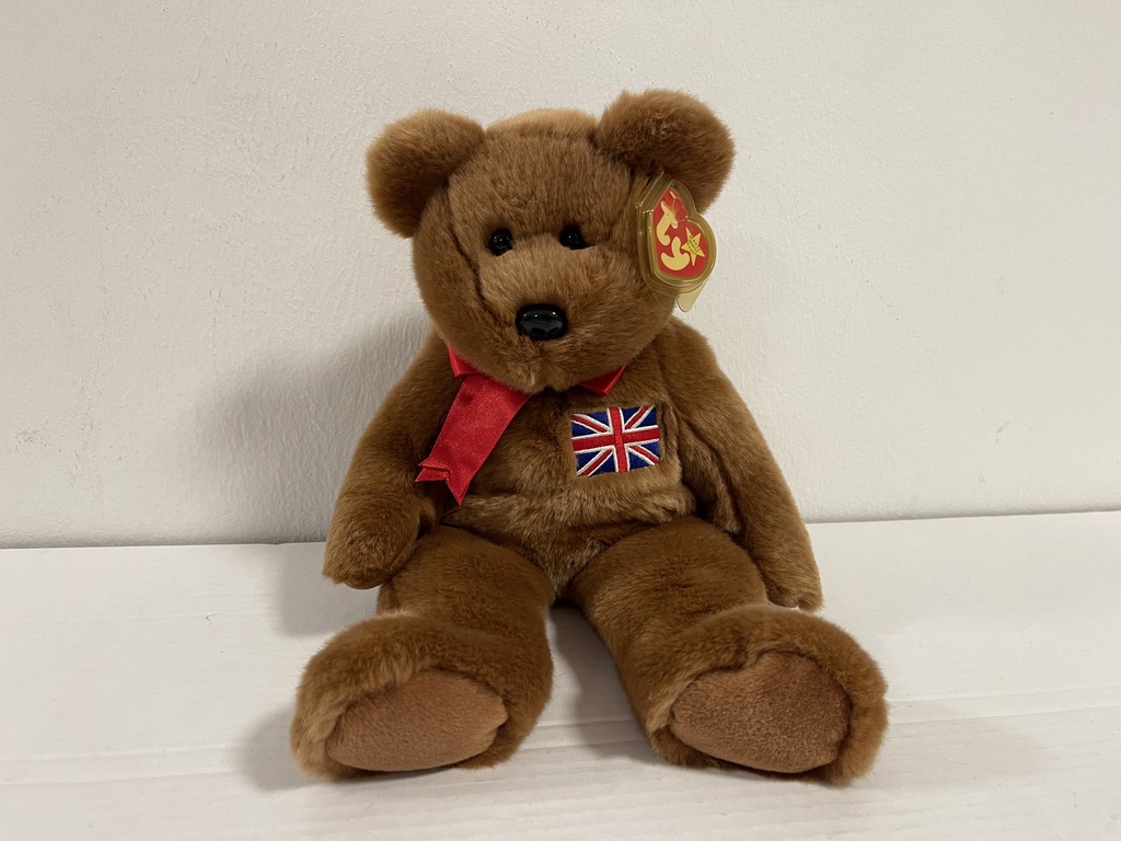 Sammler Stofftier Beanie Babies - Teddybär - 32 cm. Top Zustand