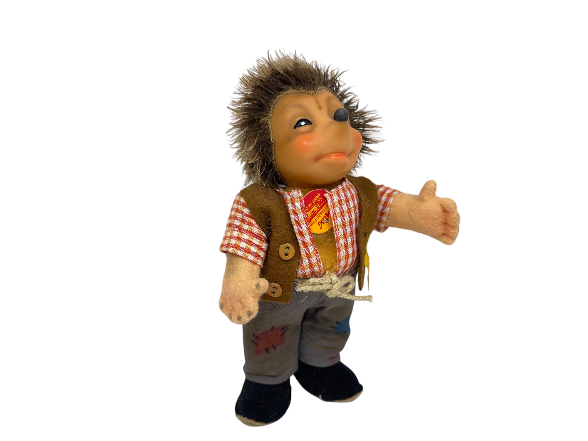 Steiff Tier 350108 Mecki 17 cm. Zustand siehe Fotos  