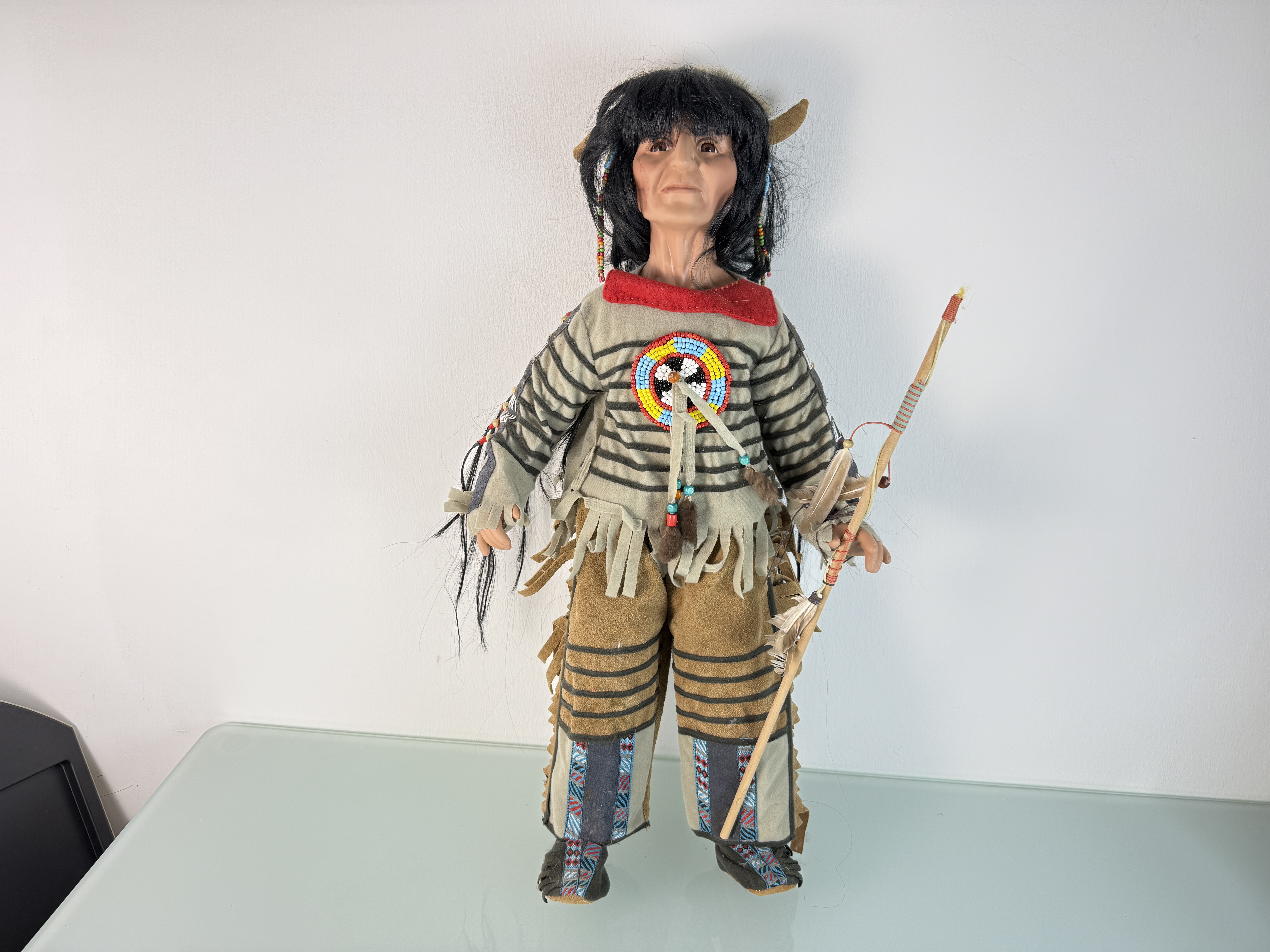 Künstlerpuppe Sammler alte Porzellan Puppe 68 cm Zustand siehe Fotos 