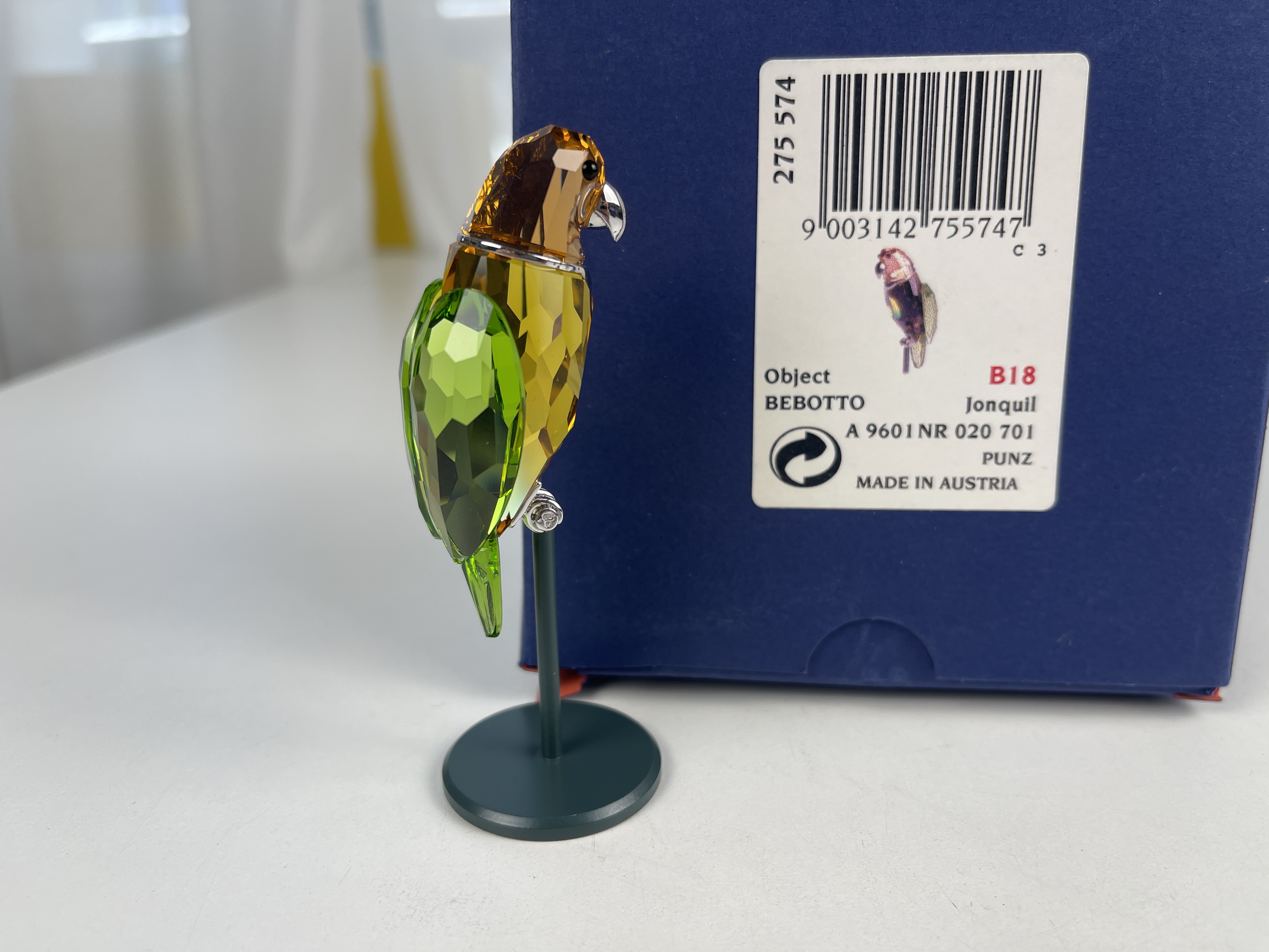Swarovski Figur 275574 Paradise Papagei Bebotto  7 cm Top Zustand  + OVP & Zertifikat  