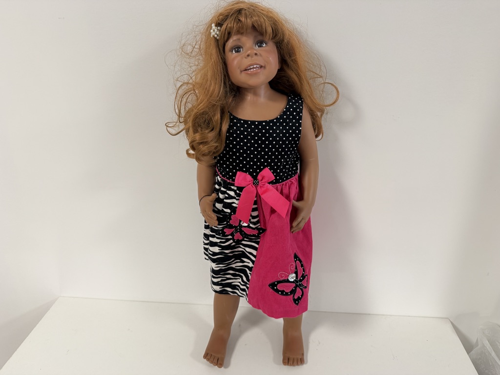 Künstlerpuppe Puppe Monika Levenig Vinyl Puppe 85 leicht schmutzig 