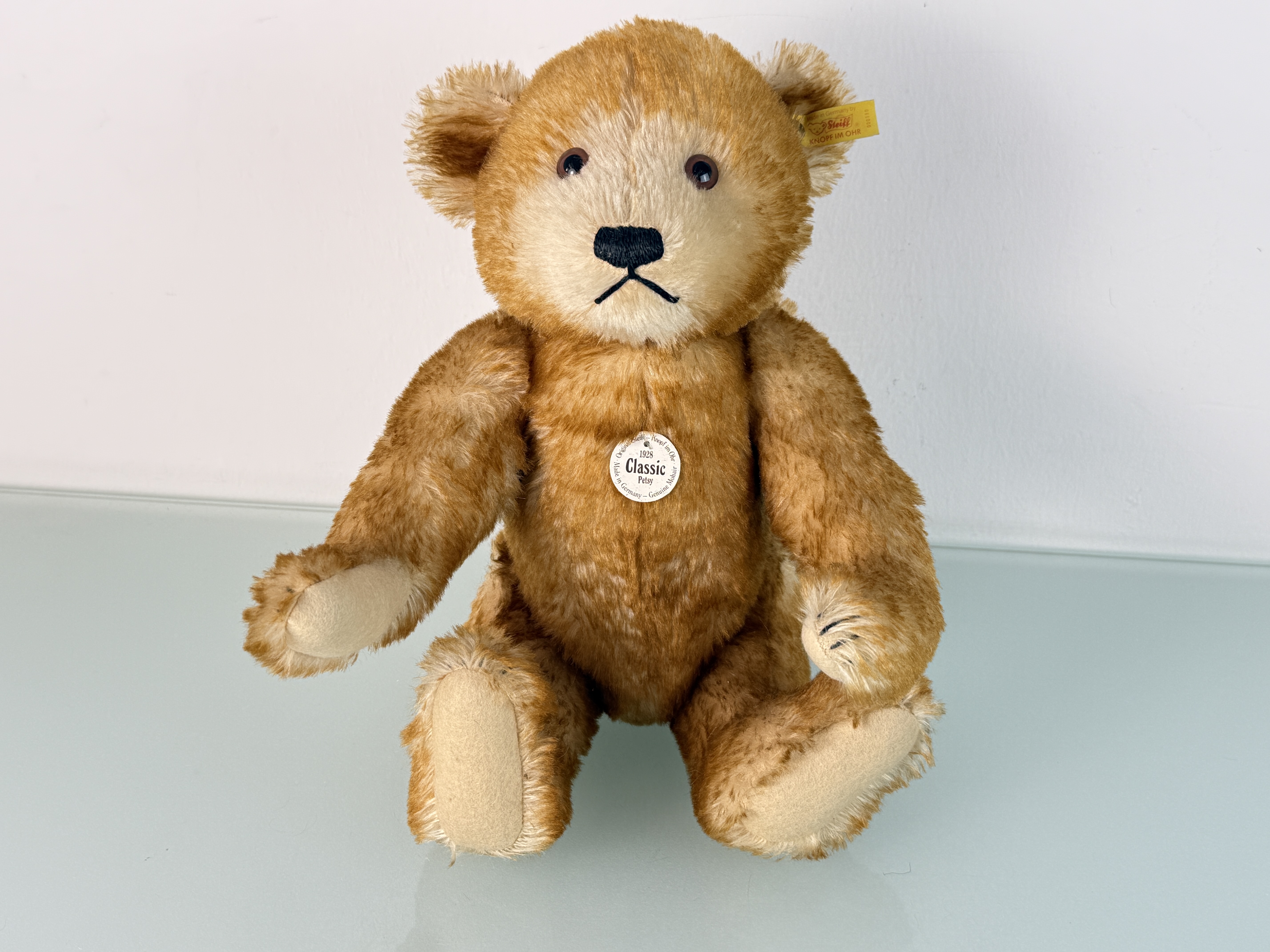 Steiff Tier Teddy Bär 000980 Petsy Teddy Bär 43 cm. Top Zustand 