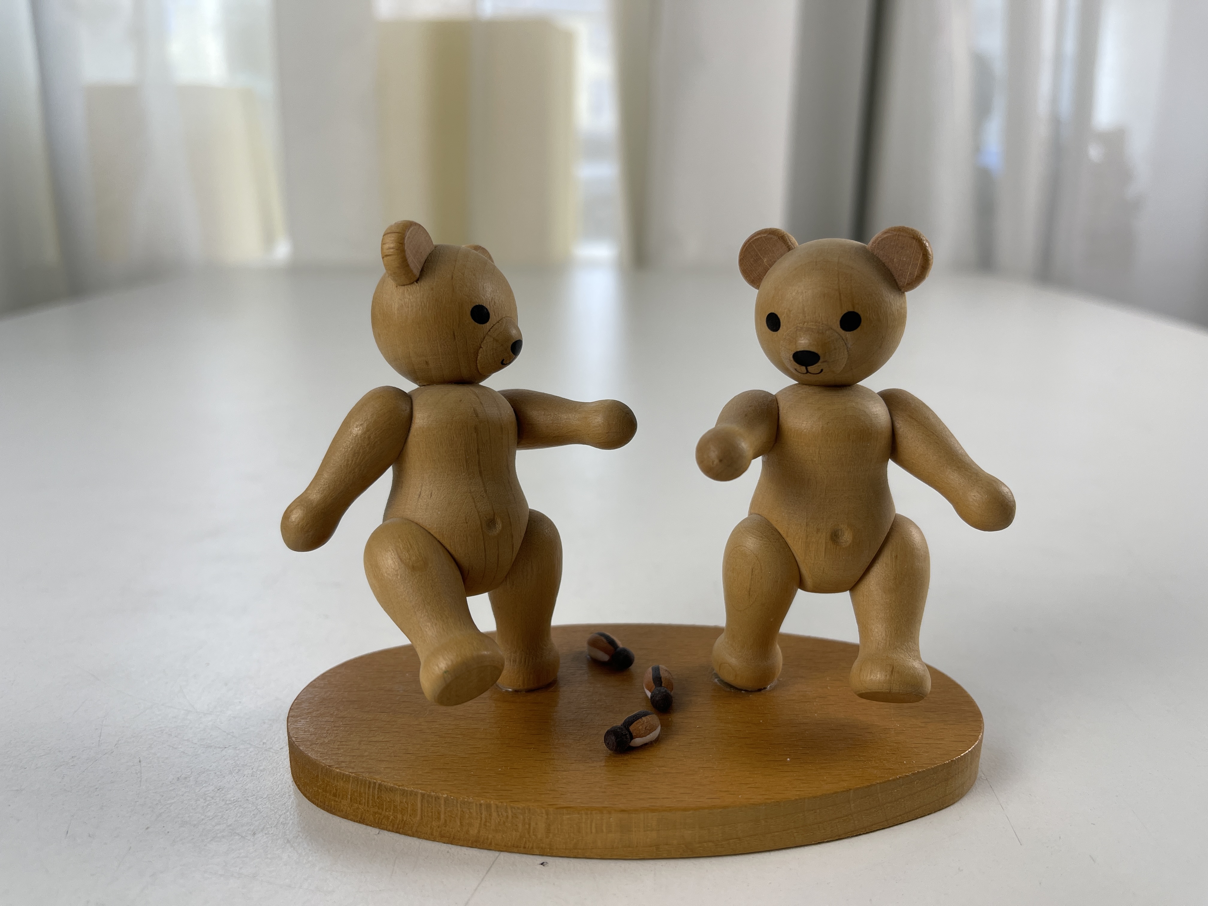 KWO Figur Holz Bären 9 cm. Top Zustand 