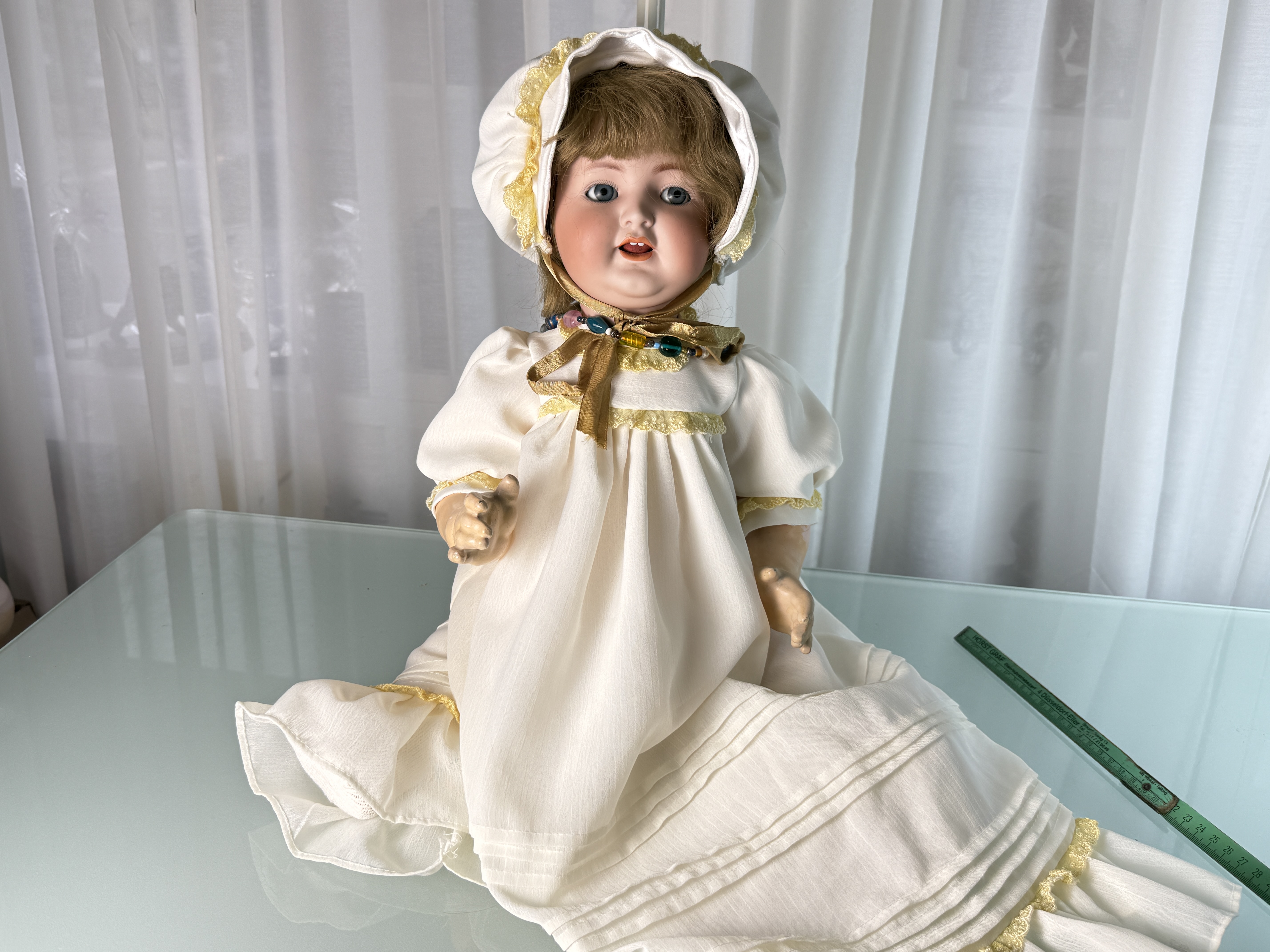 Künstlerpuppe Sammler Puppe Simon Halbig Puppe 60 cm. Zustand siehe Fotos  