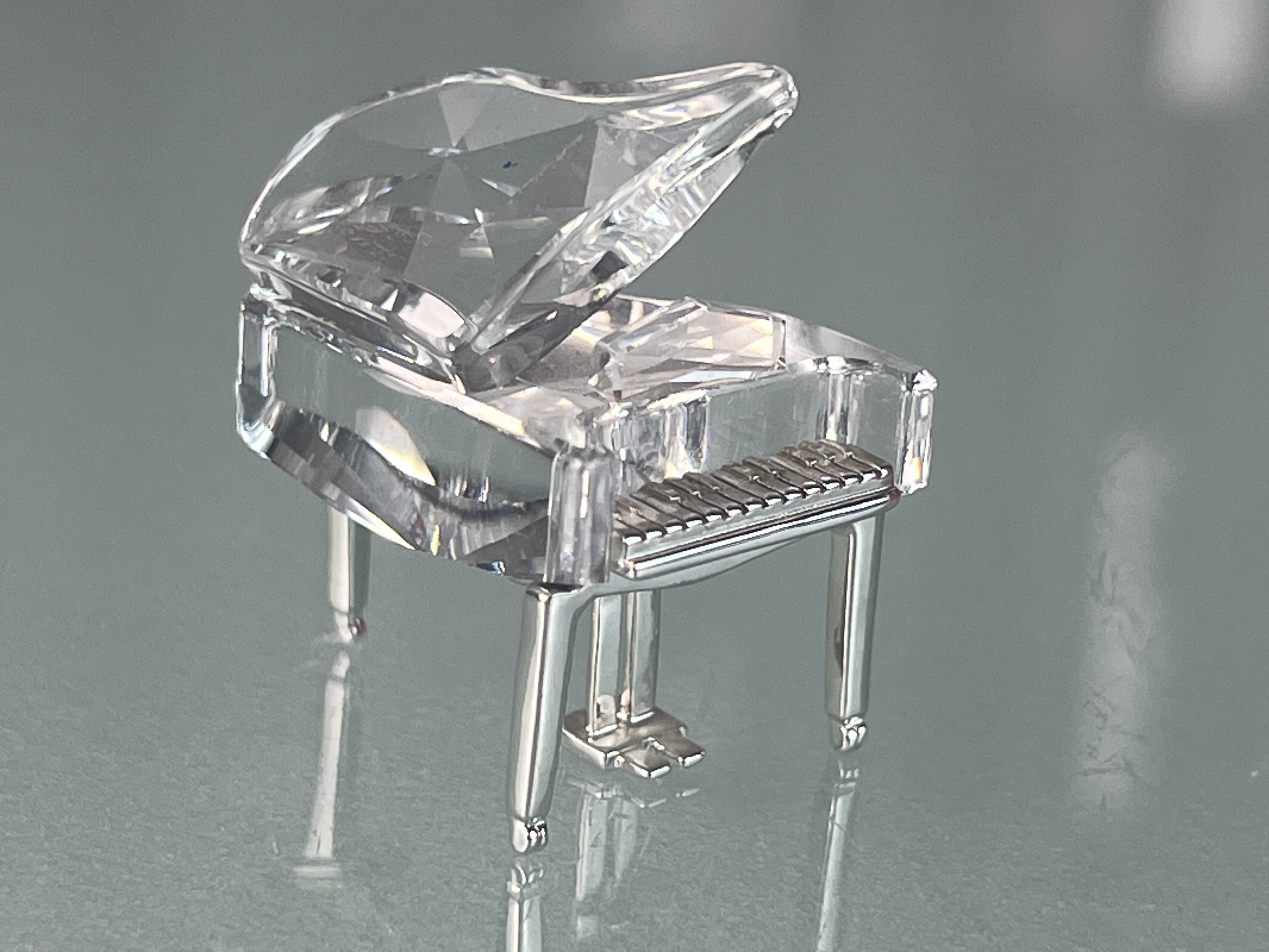 Swarovski Figur Kristall 173368 Klavier Rhodium 3,5 cm. Top Zustand.  