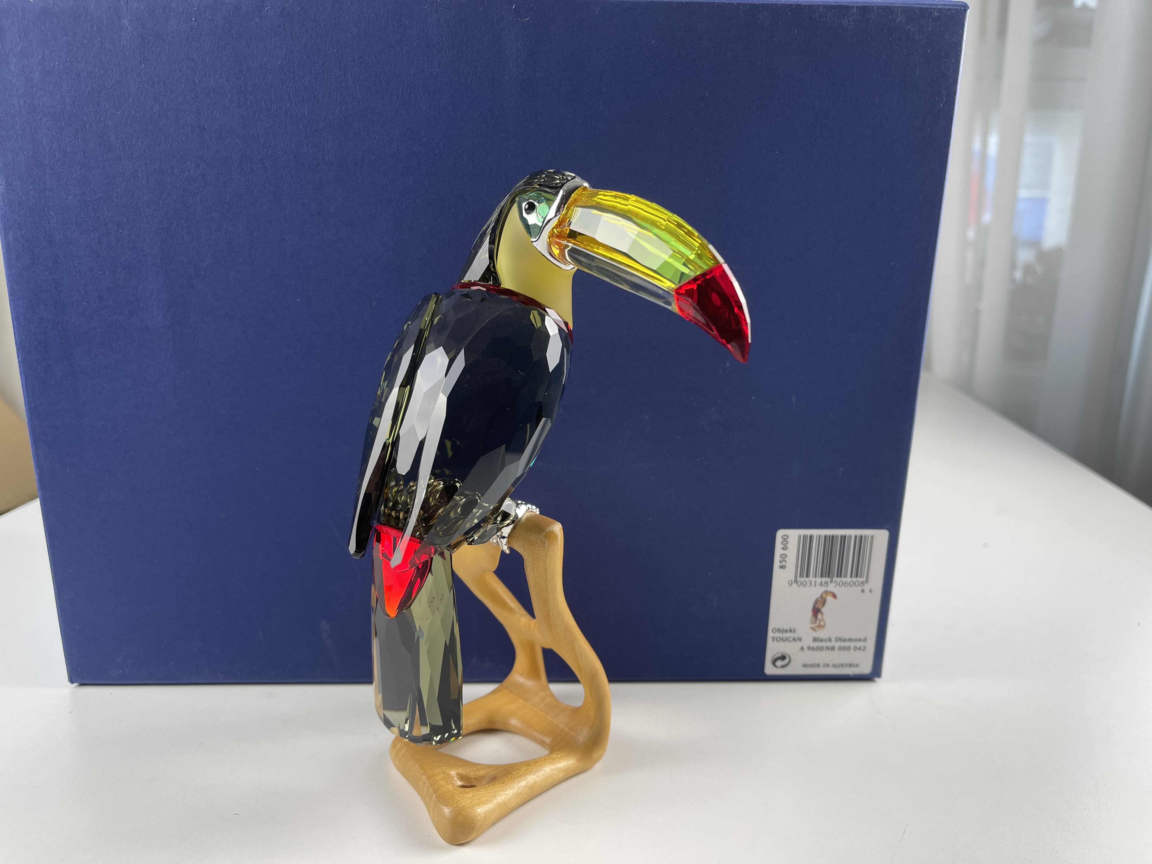 Swarovski Figur 850600 Tukan Black Diamond 21 cm Ovp & Zertifikat Top Zustand