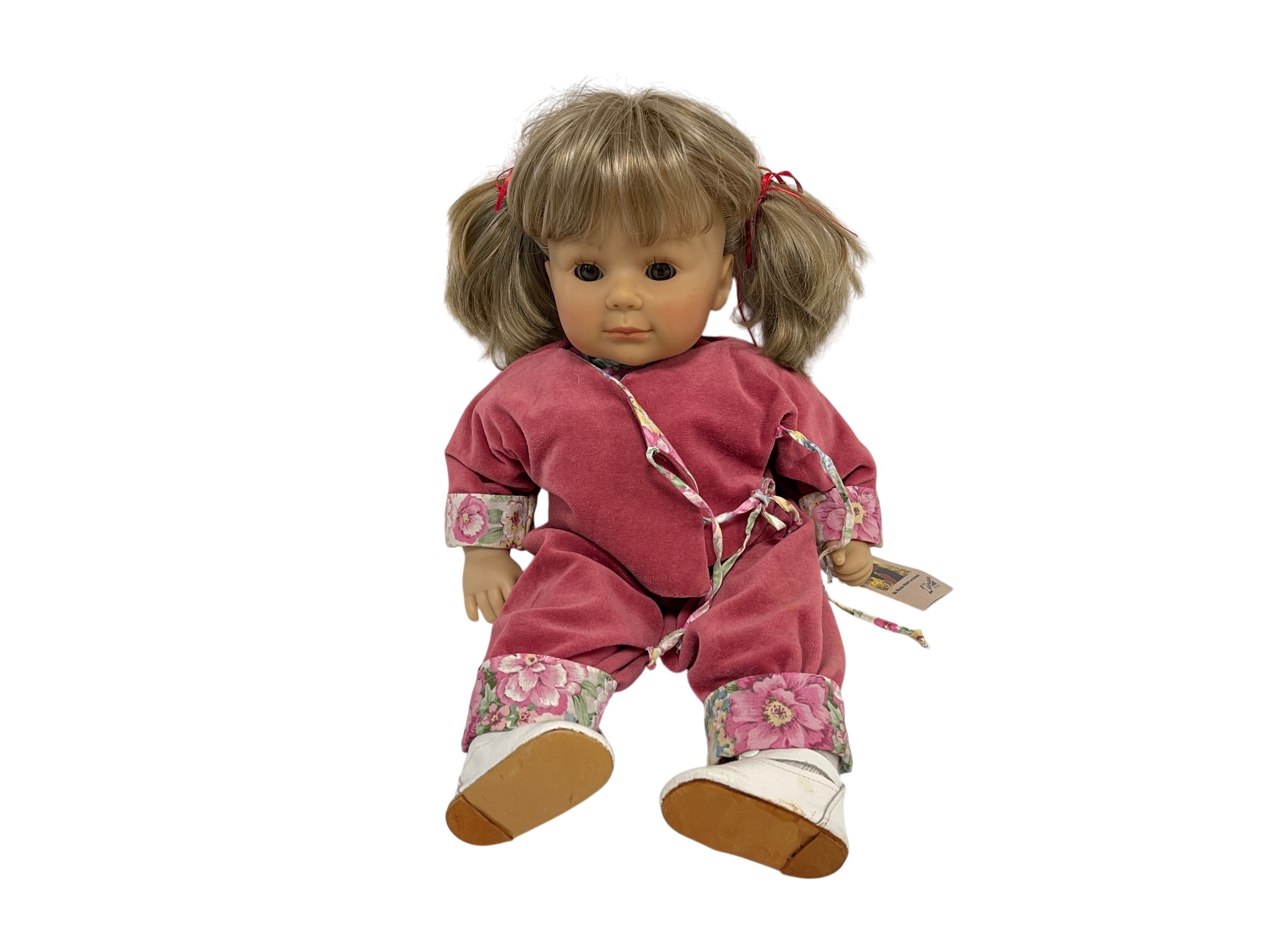 Künstlerpuppe Sammler Brigitte Leman Vinyl Puppe 47 cm. Top Zustand.     