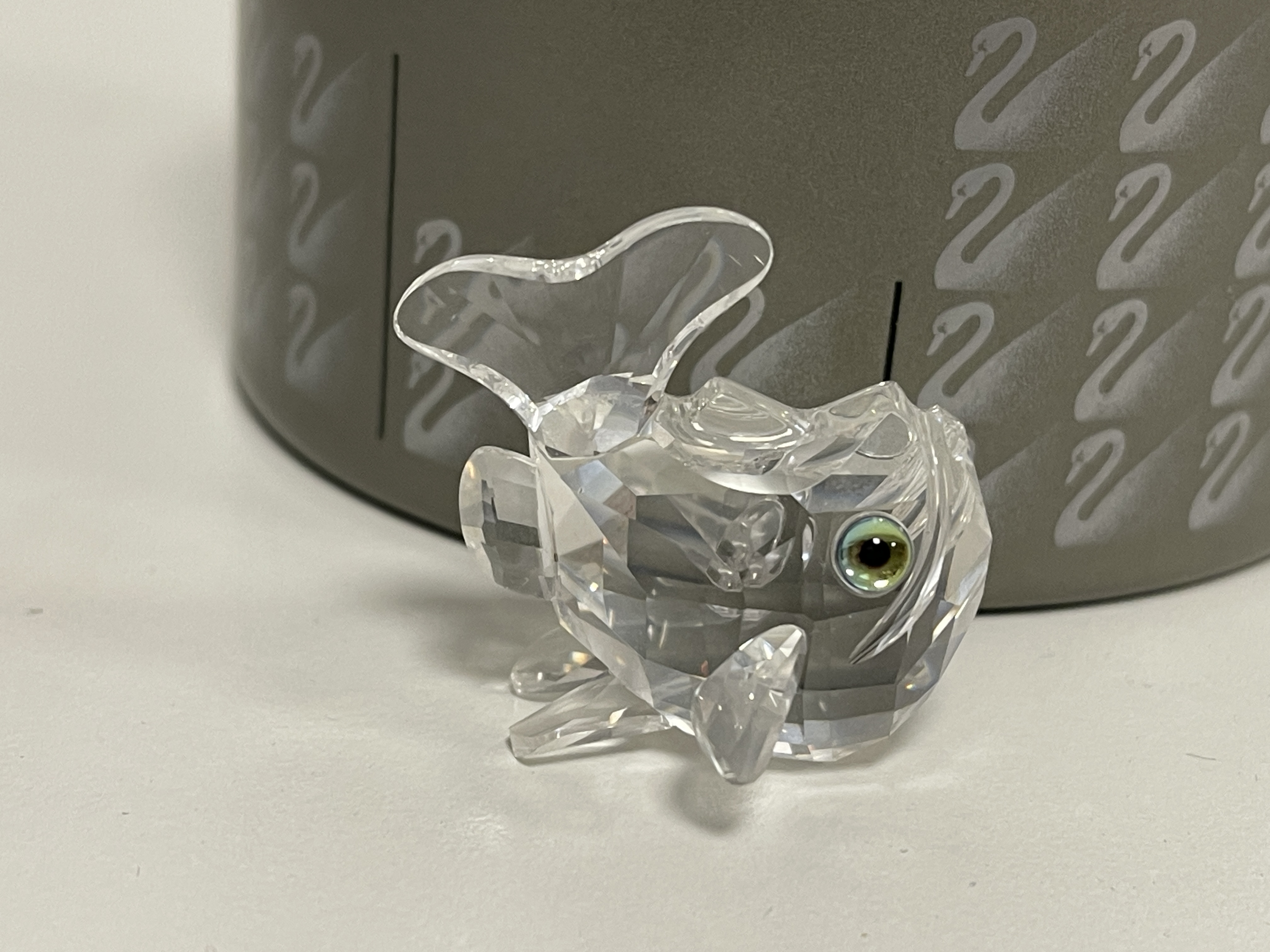 Swarovski Figur 211743 Springender Karpfen 3,5 cm. Mit Ovp & Zertifikat.  