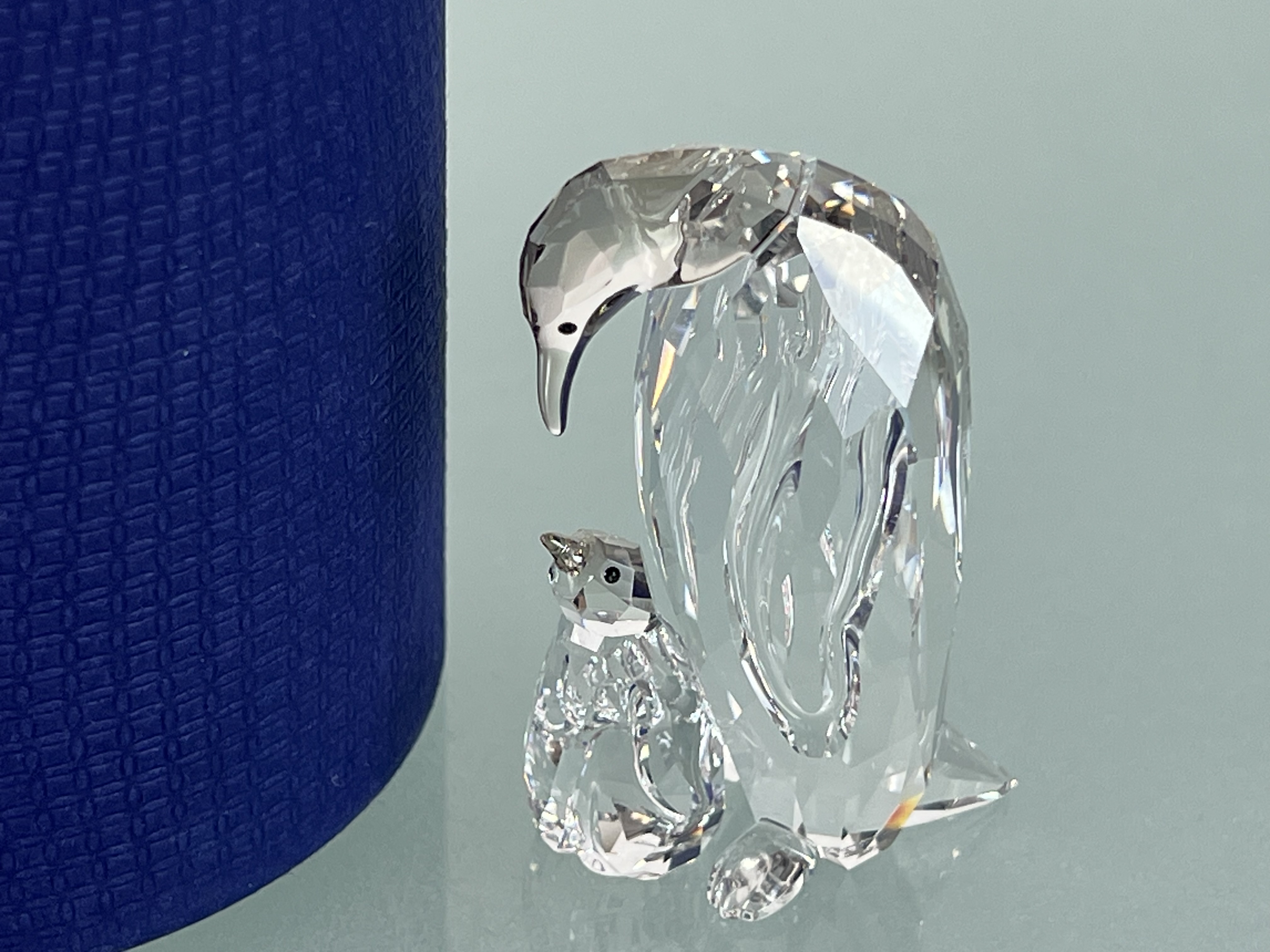 Swarovski Figur 5043728 Pinguin Mutter mit Baby 5,6 cm. Mit OVP & Zertifikat. Top Zustand