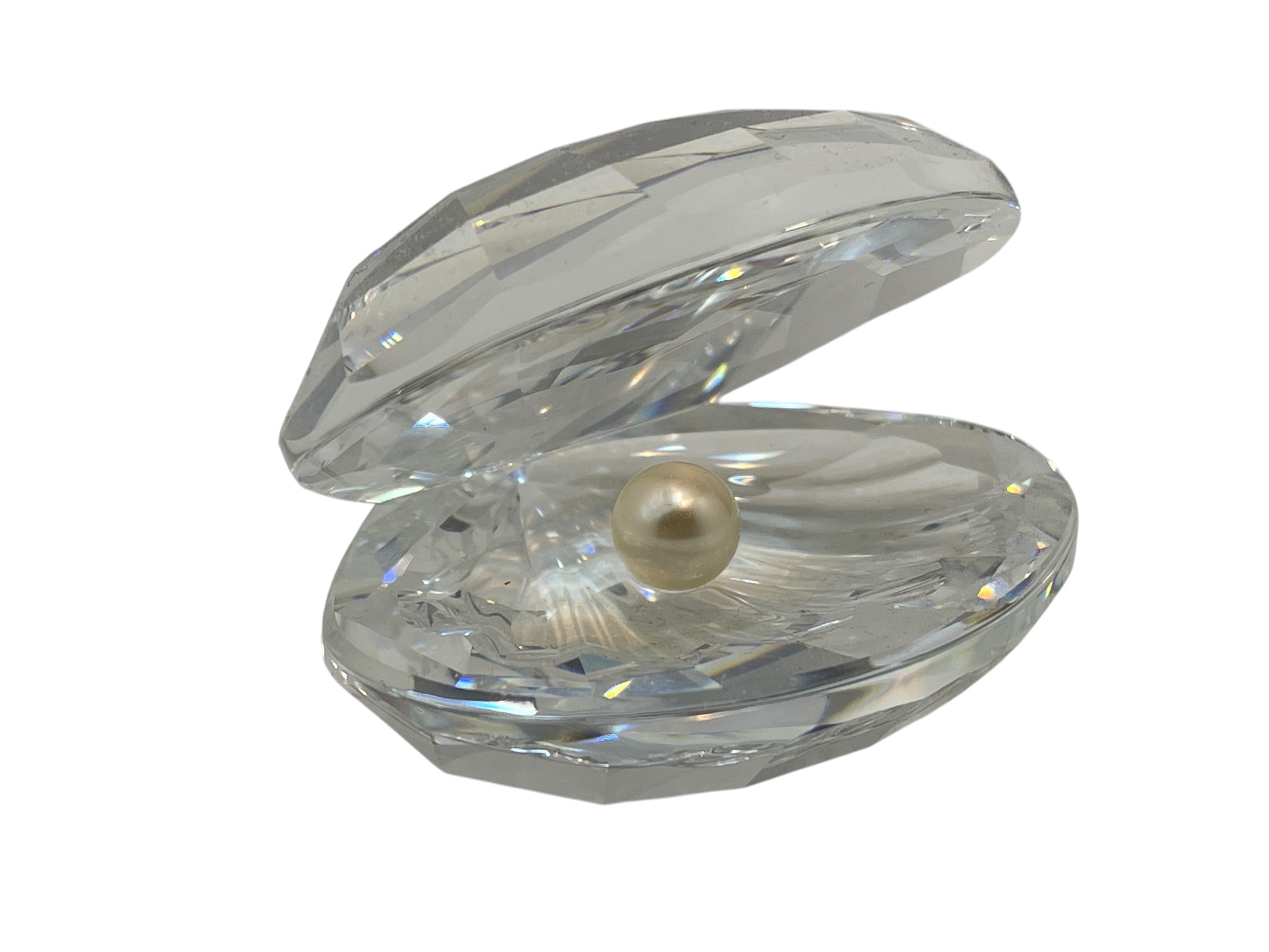 Swarovski Figur Kristall 014389 Große Muschel mit Perle 6,5 cm. Top Zustand