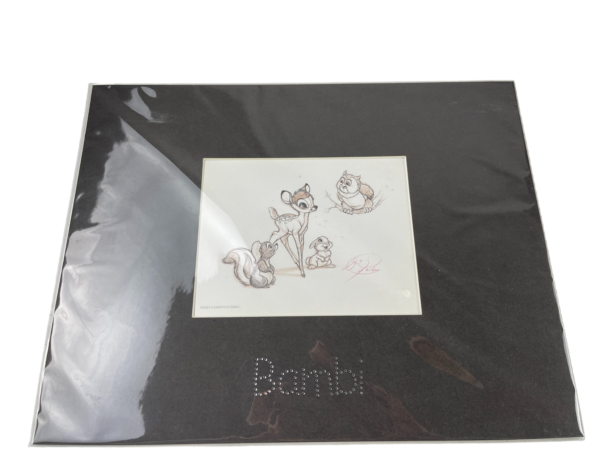 Swarovski Bambi Lithografie vom Disney-Meisterkünstler Dave Pacheco Top Zustand  ungeöffnet 
