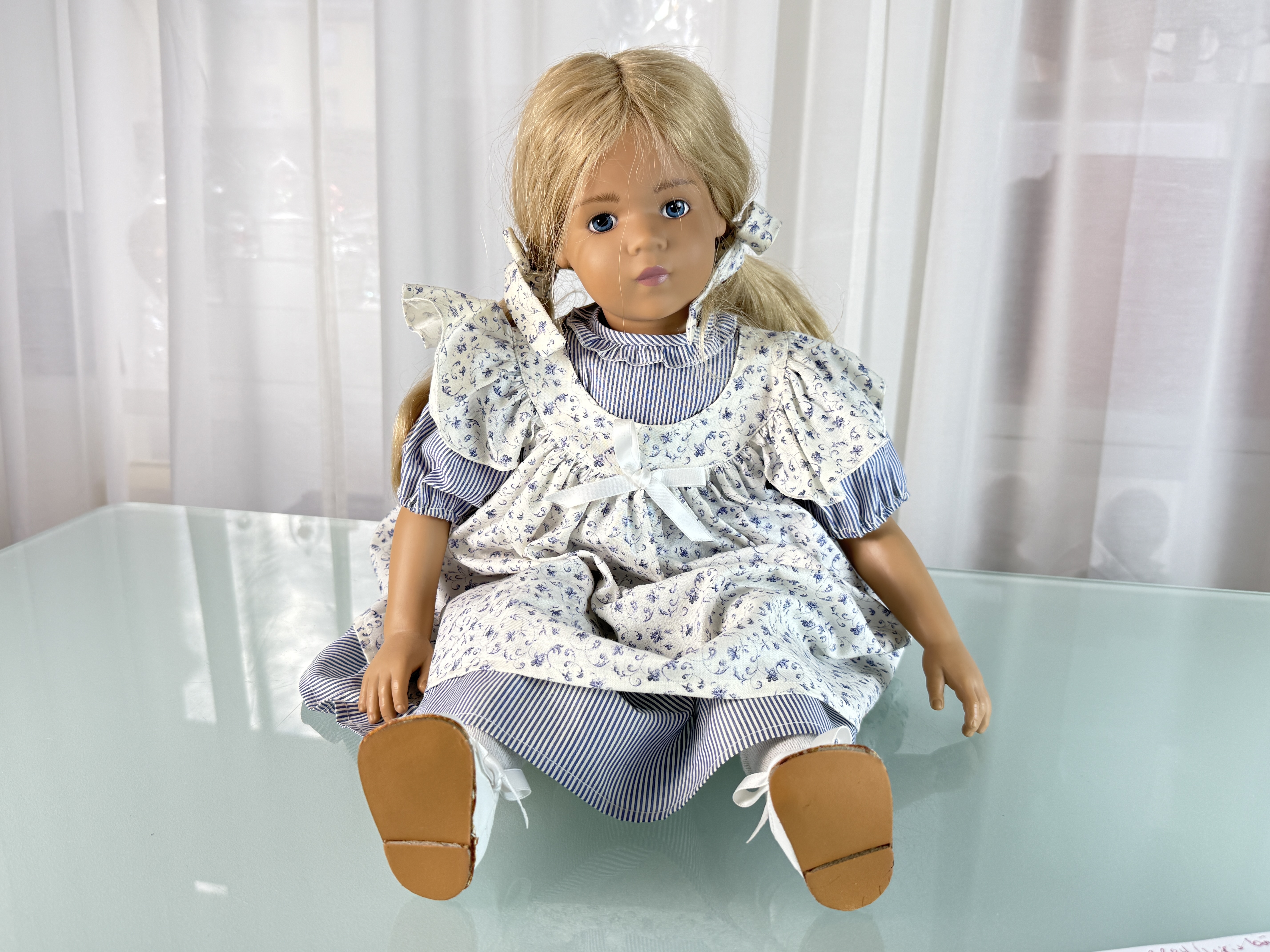 Künstlerpuppe Sammler Sigikid Vinyl Puppe 56 cm Top Zustand   