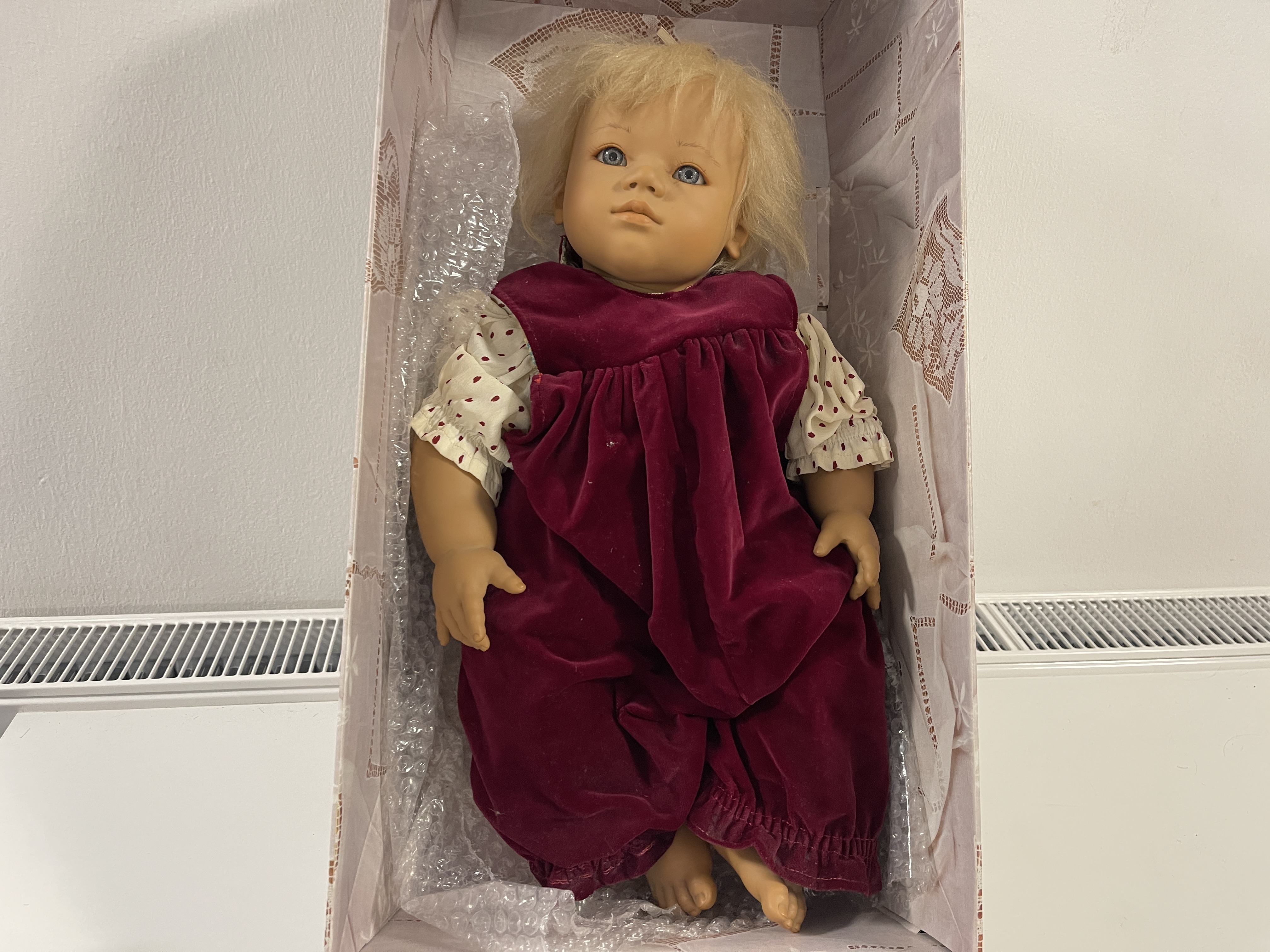 Annette Himstedt Puppe Baby Lieschen 55 cm.  Top Zustand 