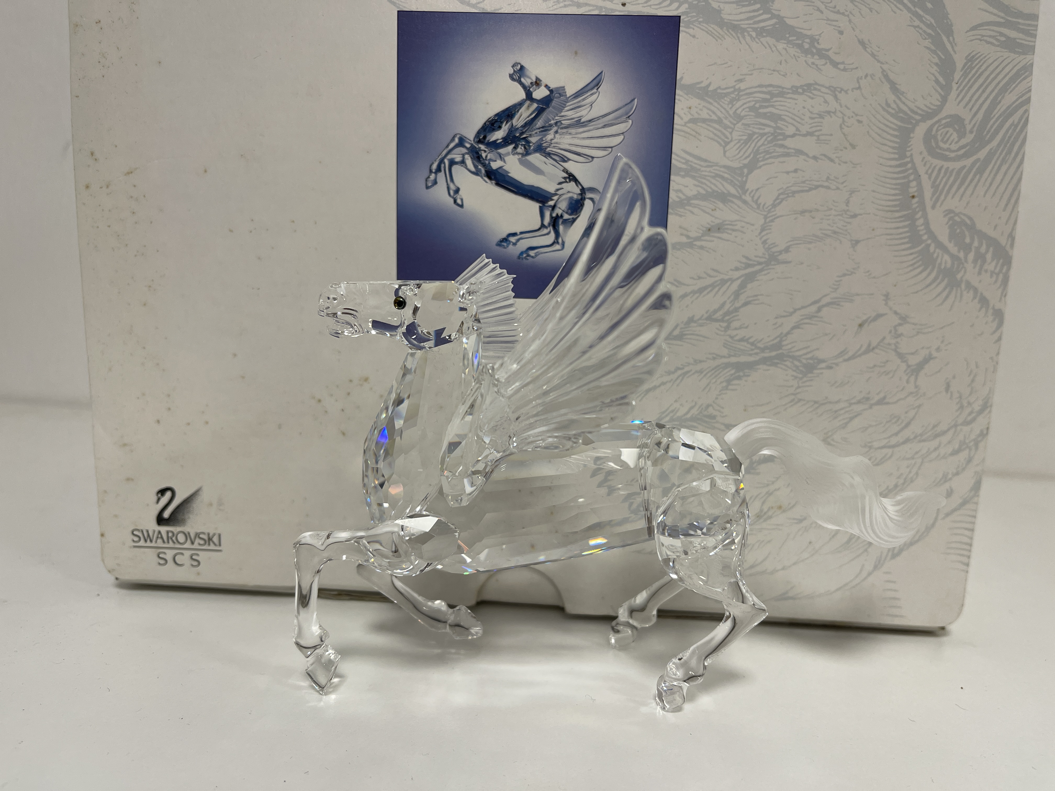 Swarovski Figur Kristall 216327 Jahresfigur Pegasus 12,5 cm. Ovp & Zertifikat.  Top Zustand 