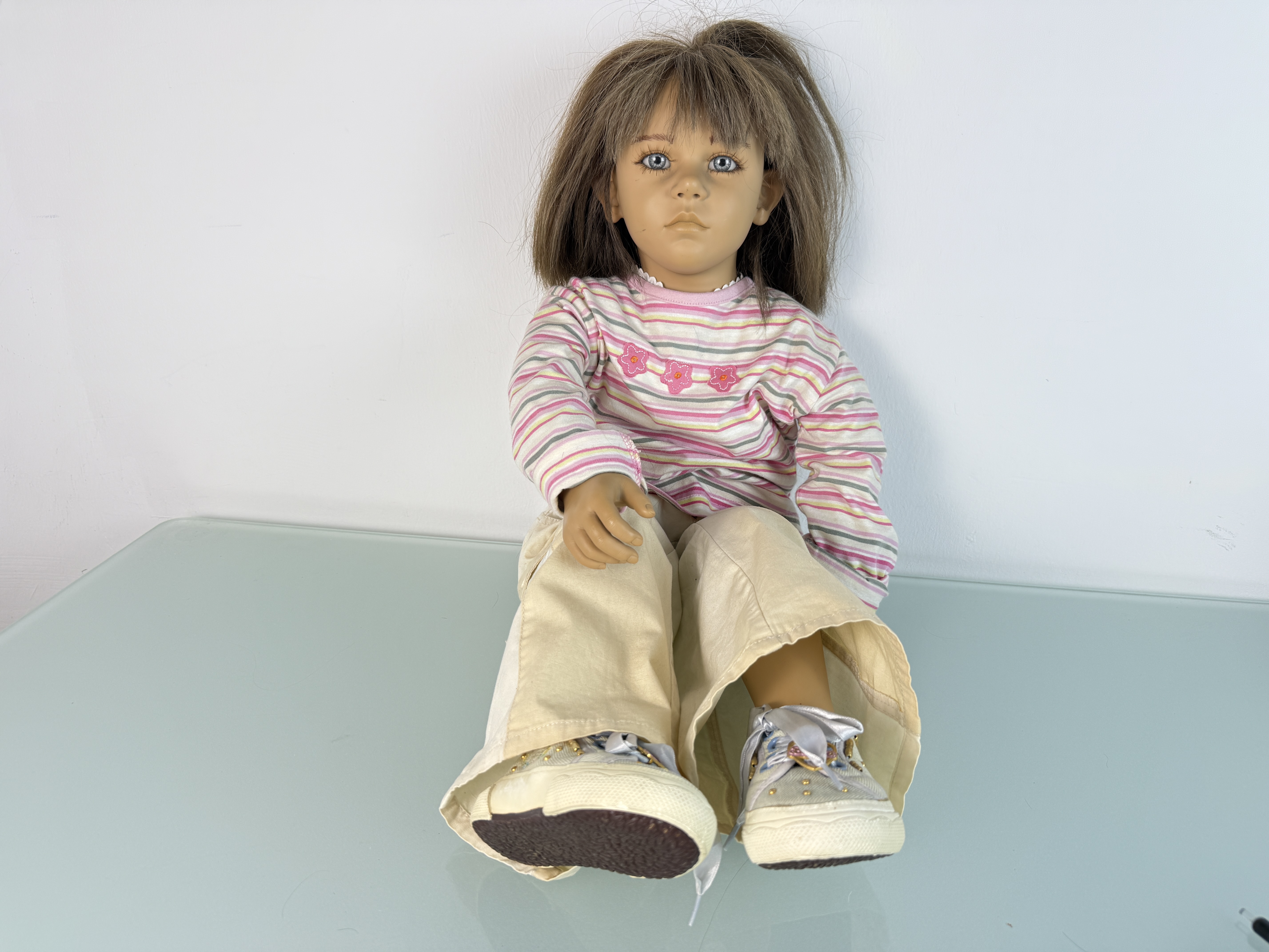 Künstlerpuppe Annette Himstedt Puppe Friederike 80 cm. Top Zustand   