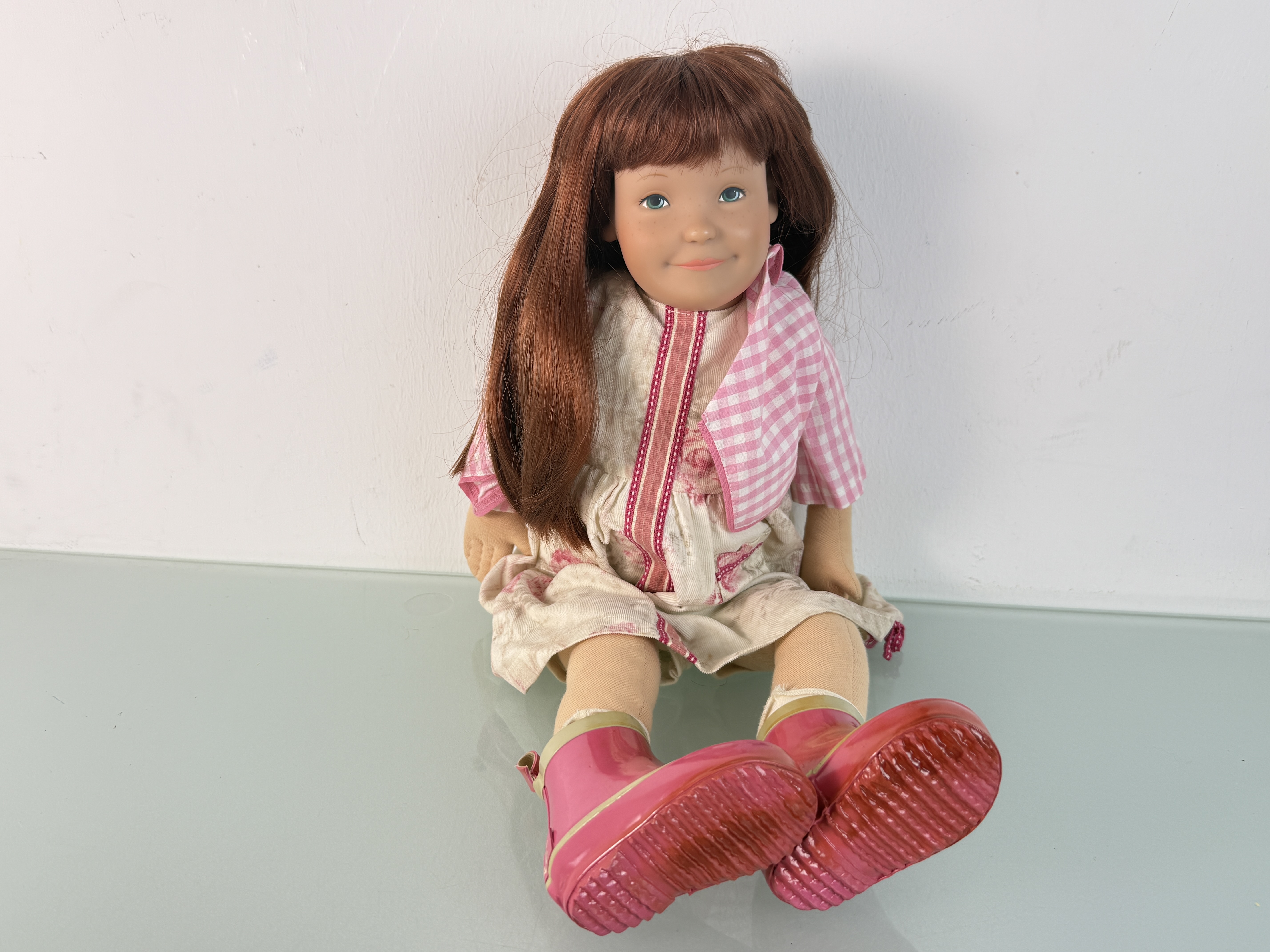 Künstlerpuppe Käthe Kruse Vinyl Puppe 55 cm. Top Zustand   