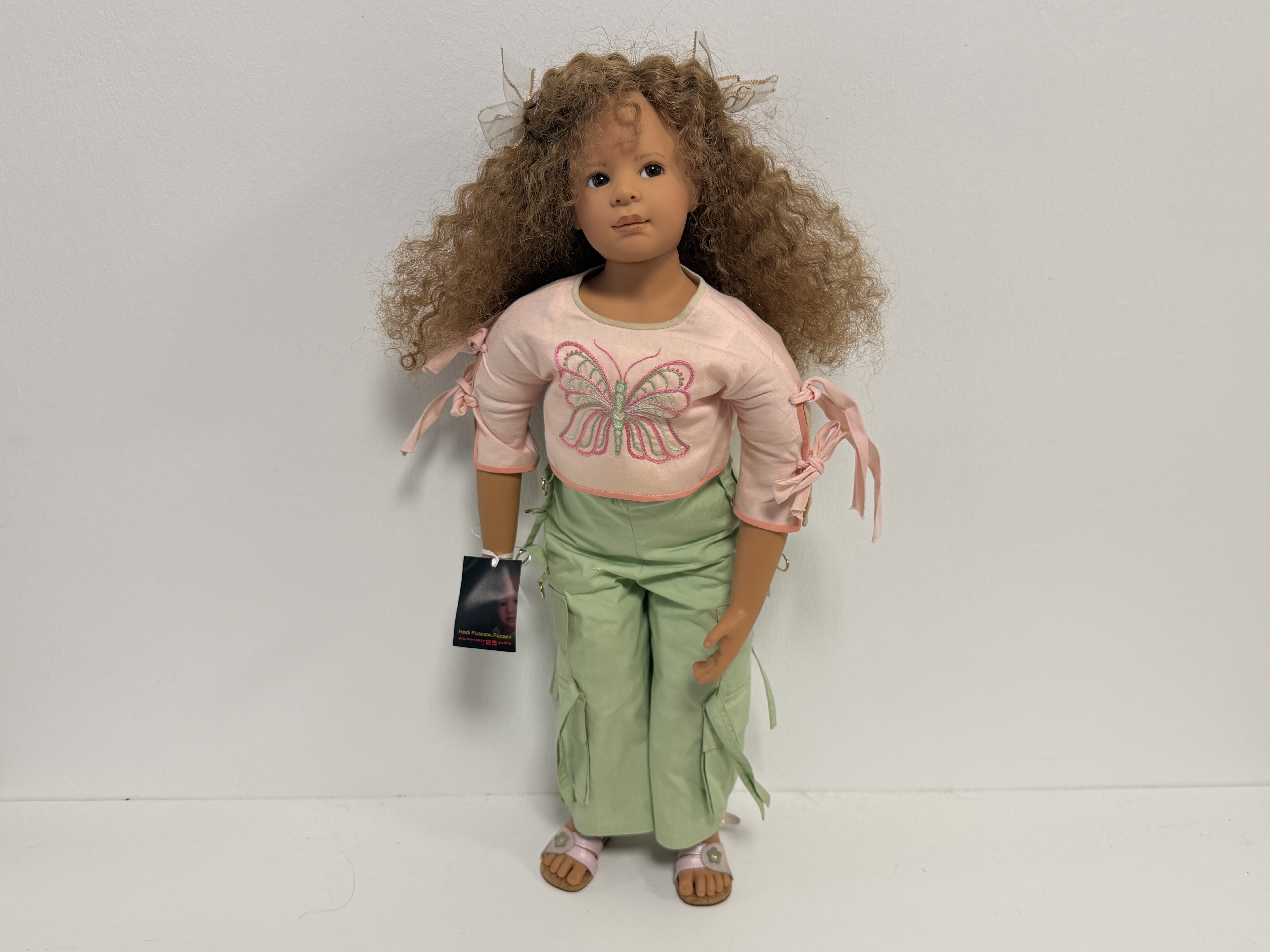 Heidi Plusczok Künstlerpuppe Vinyl Puppe 65 cm. Top Zustand