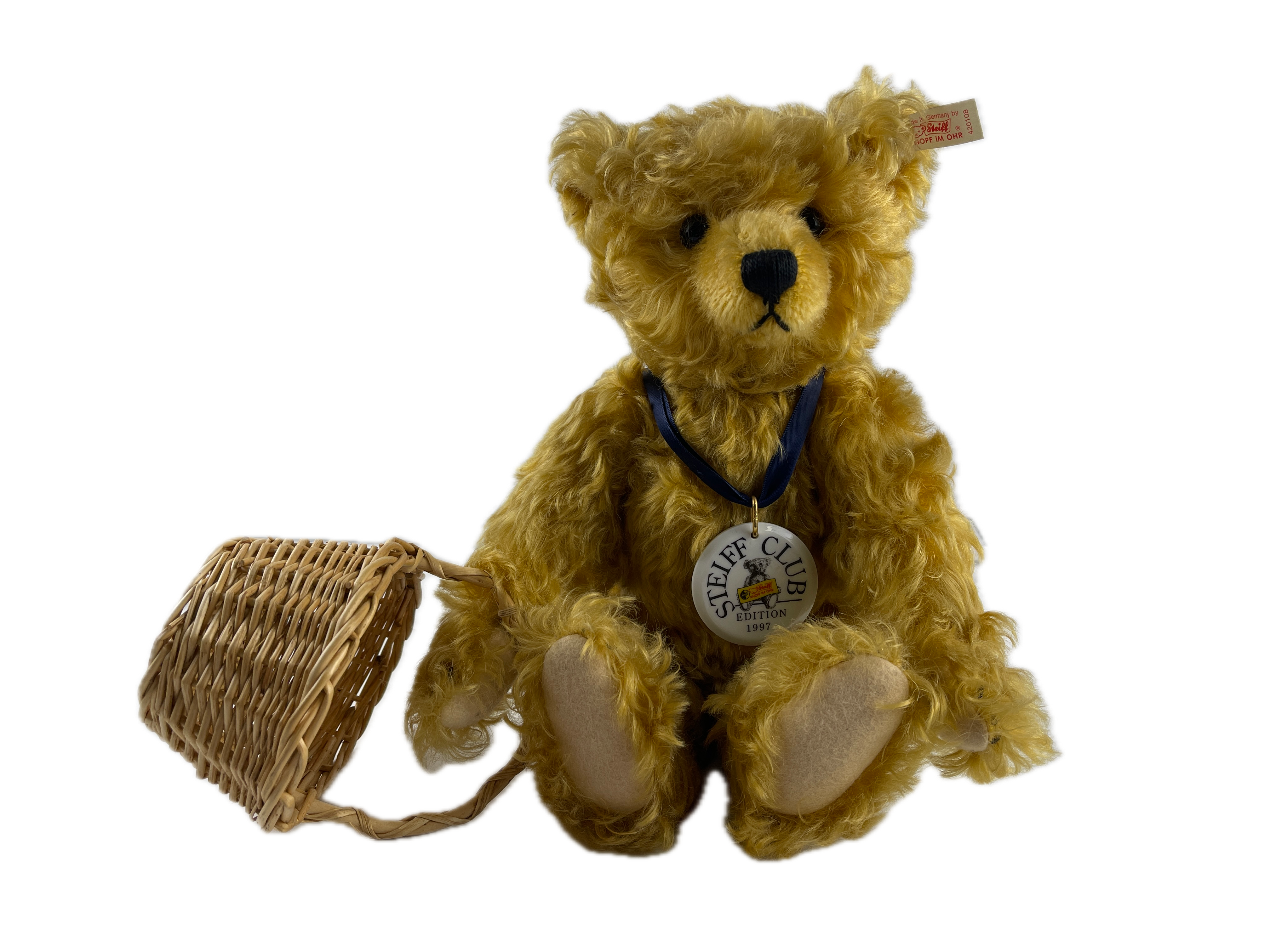 Steiff Tier 420108 Picknick Bär 34 cm. Top Zustand  