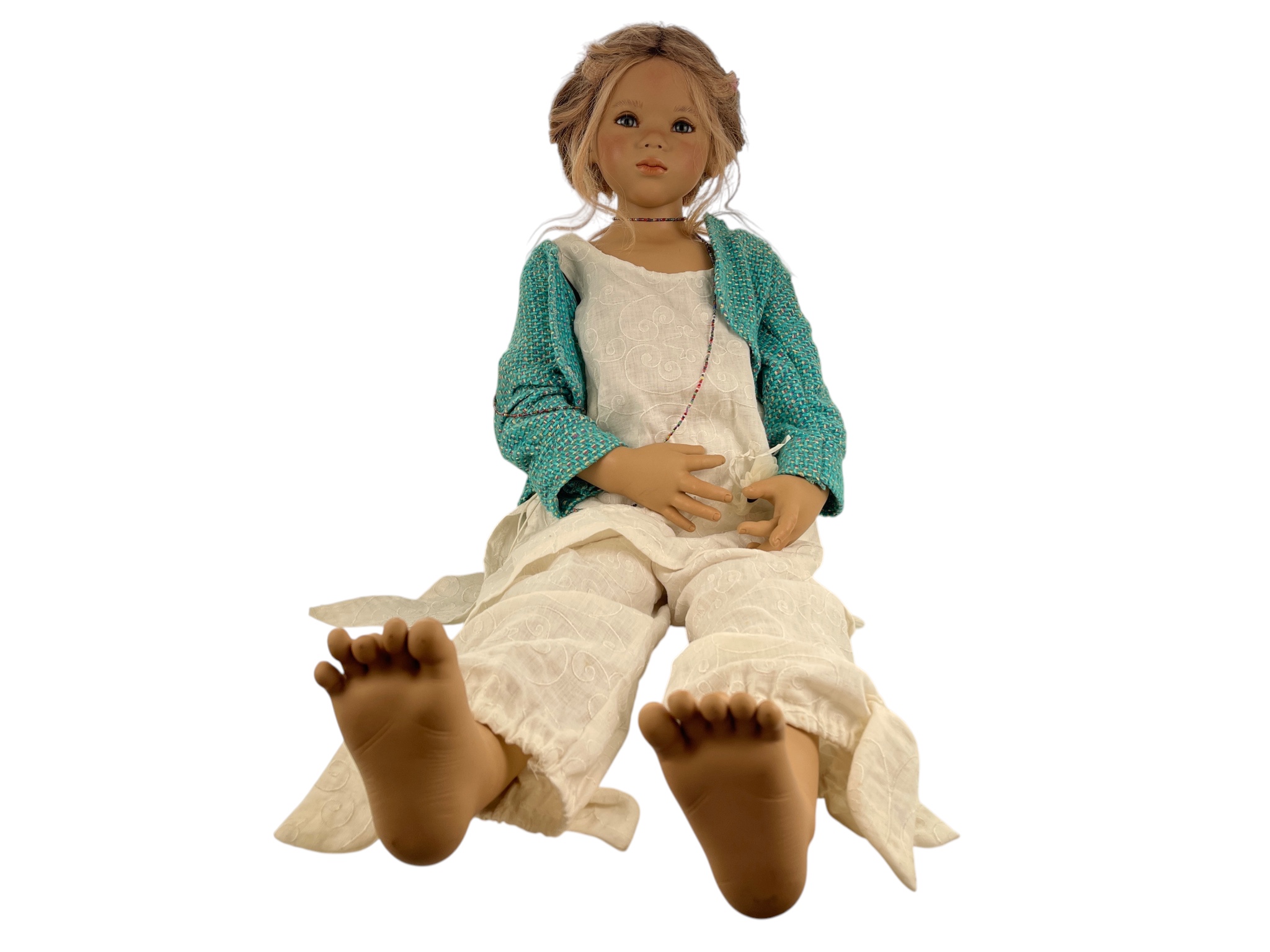 Künstlerpuppe Annette Himstedt Puppe 85 cm. Top Zustand 