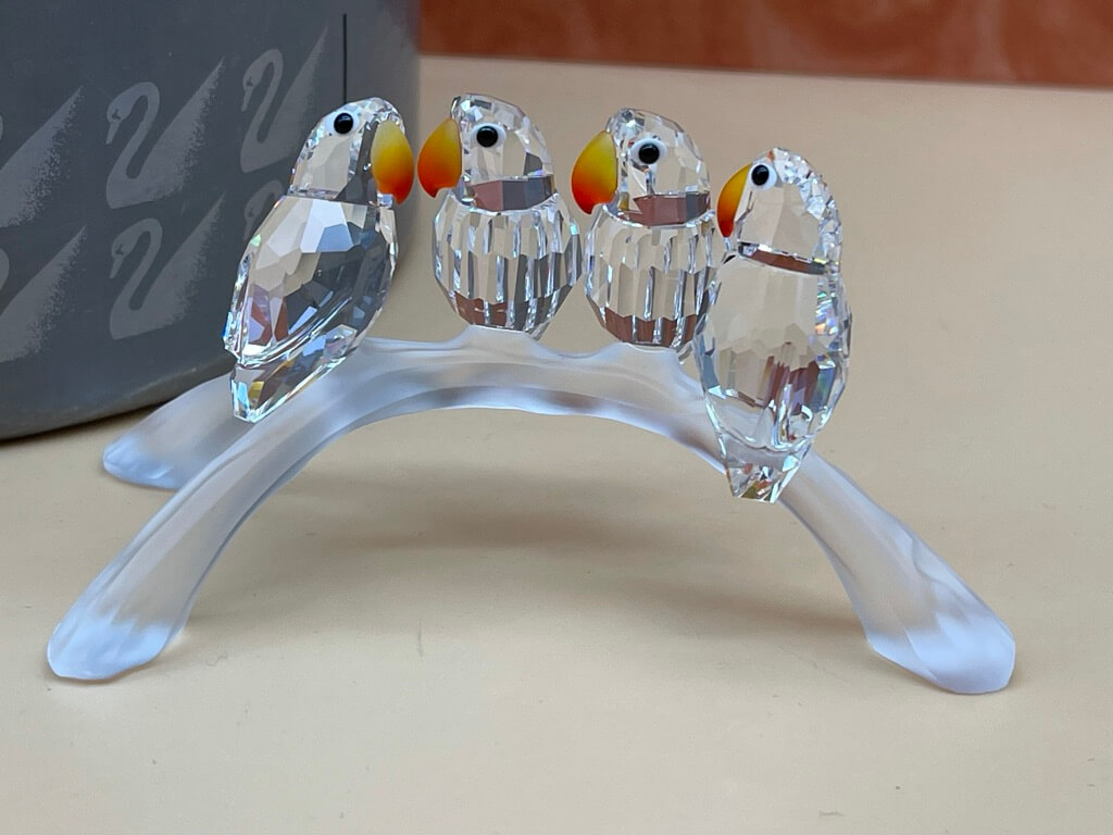  Swarovski Figur 199123 Lovebirds 10,5 cm. Inkl. Ovp & Zertifikat. Top Zustand 
