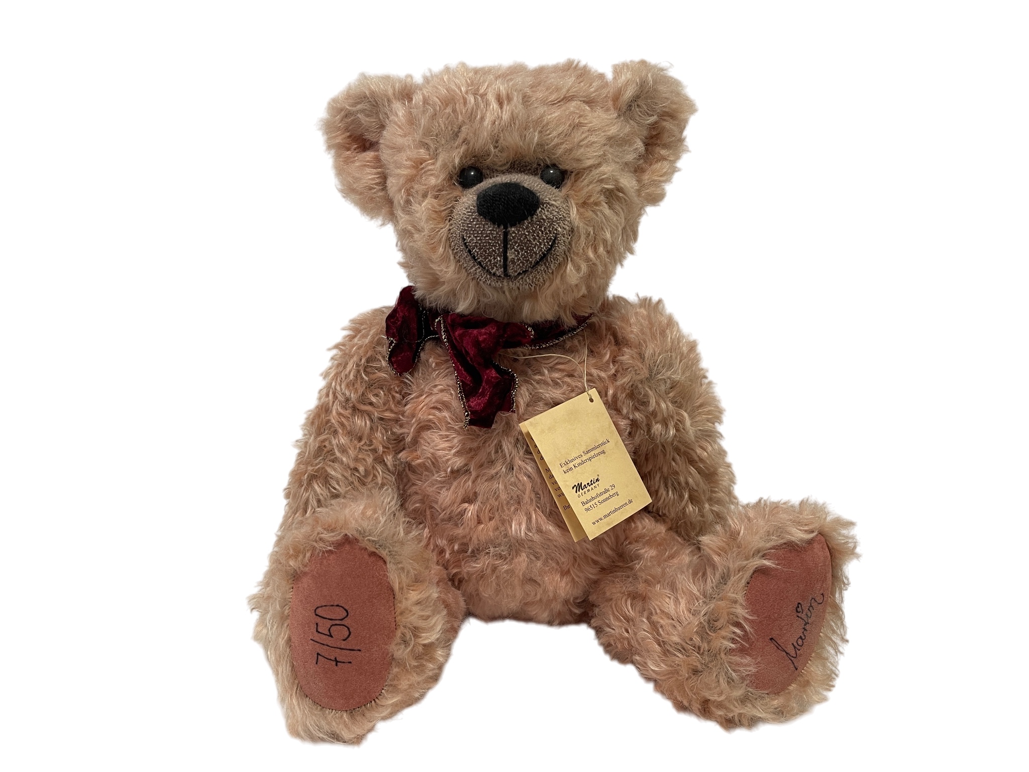 Künstlerbär  Martin Bär Teddy Bär 48 cm. Top Zustand. 