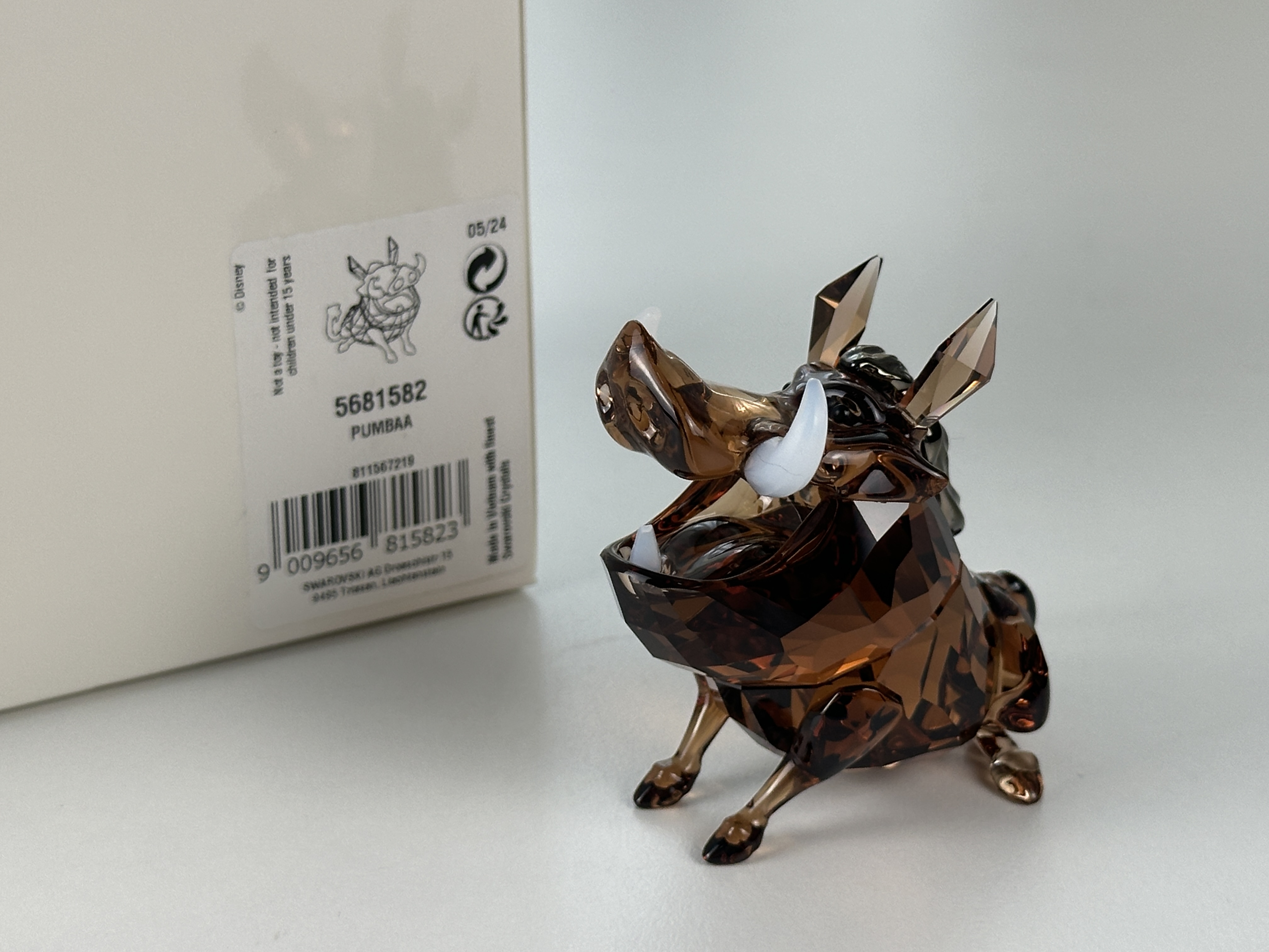 Swarovski Figur 5681582 Disney The Lion King Pumbaa 5,6 cm. Mit OVP & Zertifikat. Top Zustand