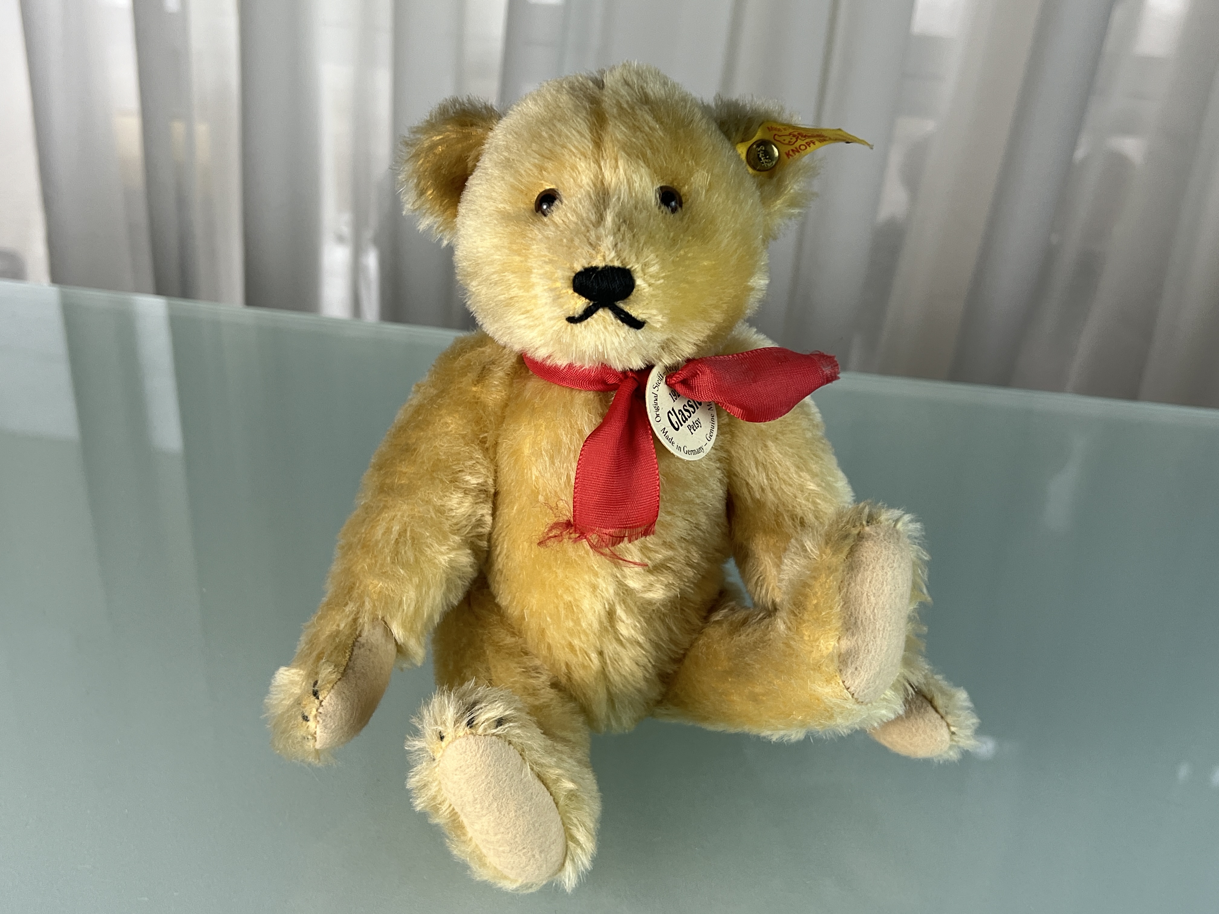 Steiff Tier 000911 Classic Petsy 28 cm. Top Zustand  