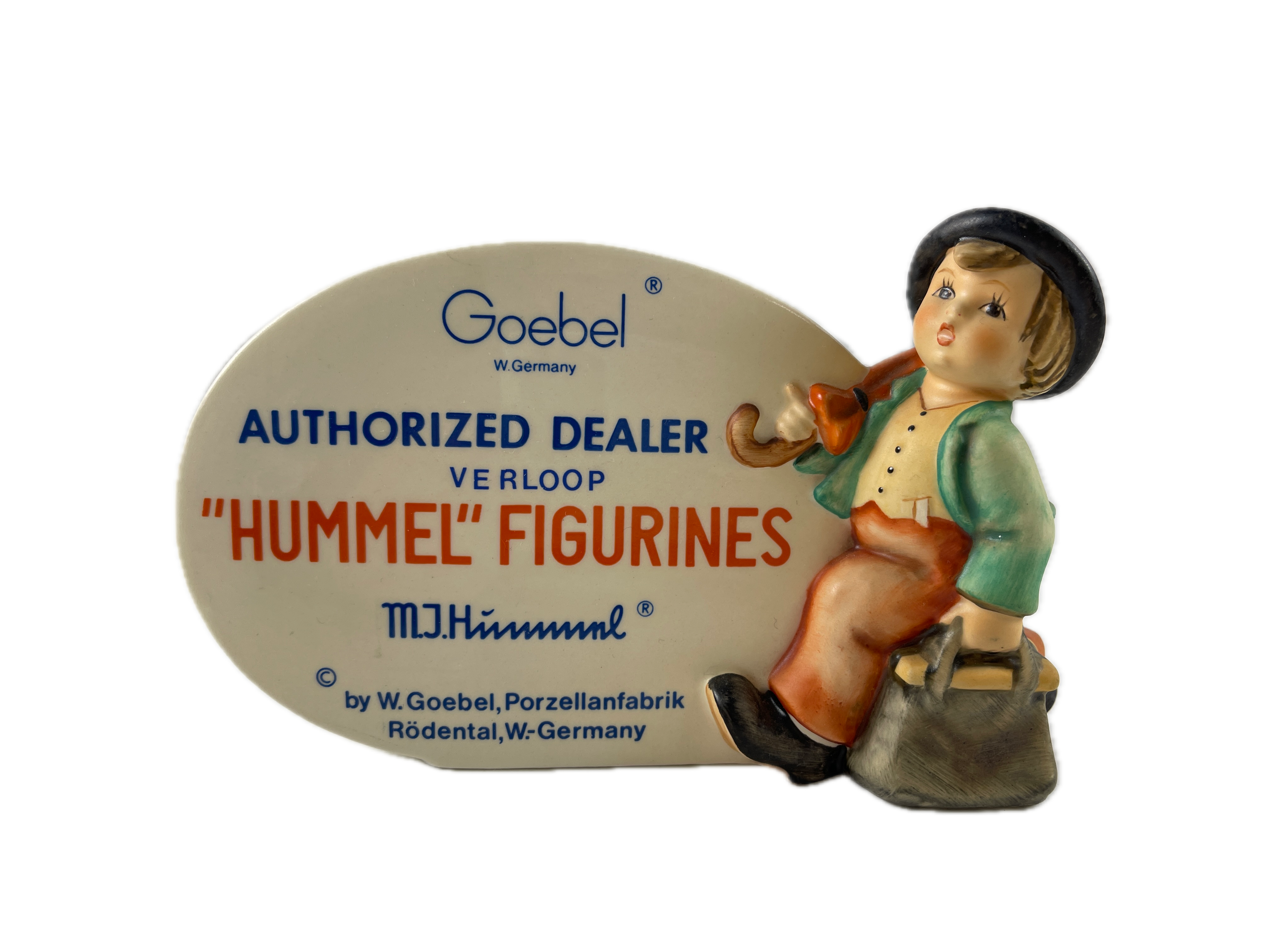  Hummel Figur 187A Händlerschild / Aufsteller 14 cm. 1 Wahl Top Zustand.  