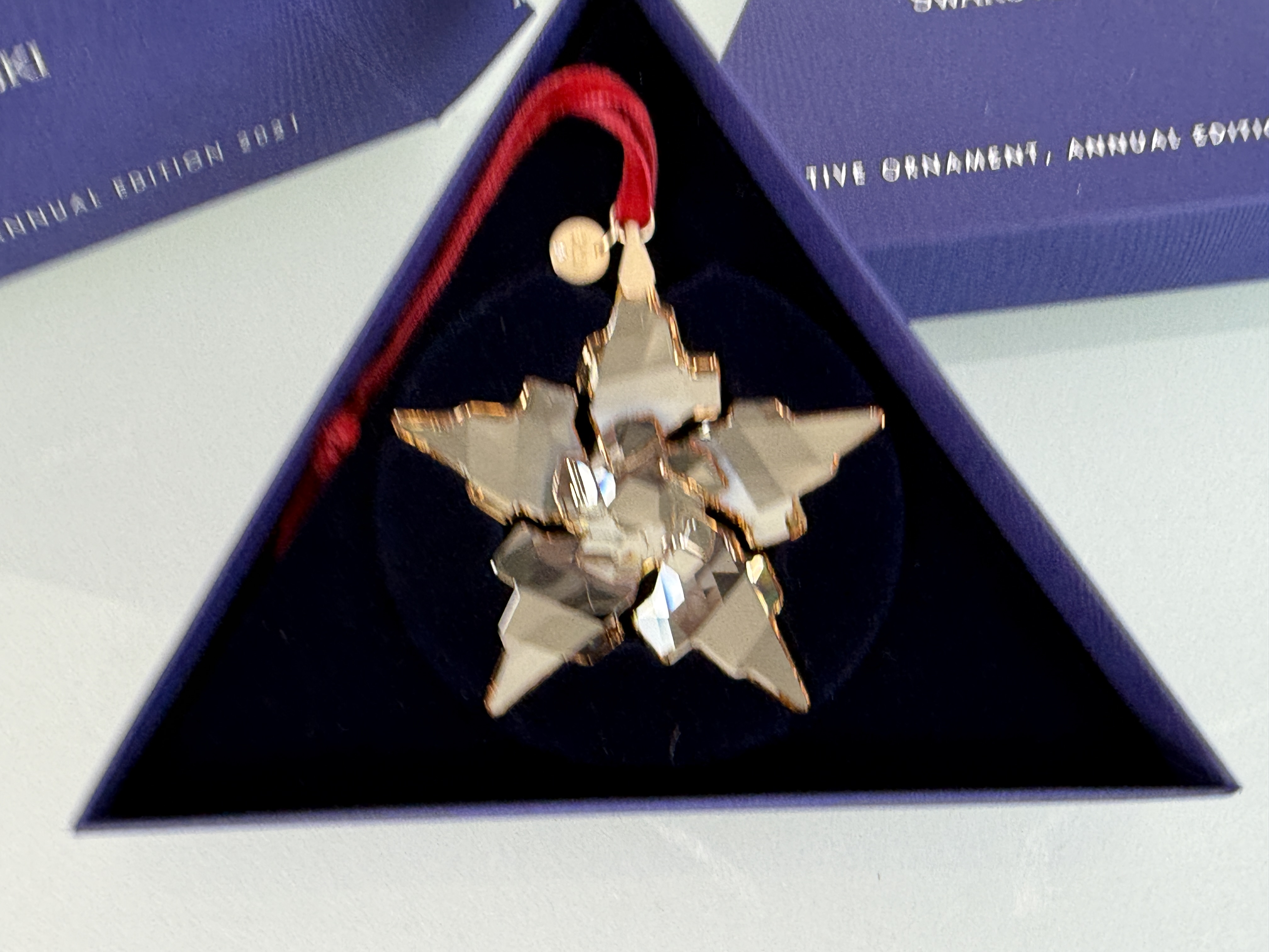 Swarovski 5583847 Weihnachtsstern 2021 Gold 7,8 cm. Ovp Zertifikat Top Zustand  