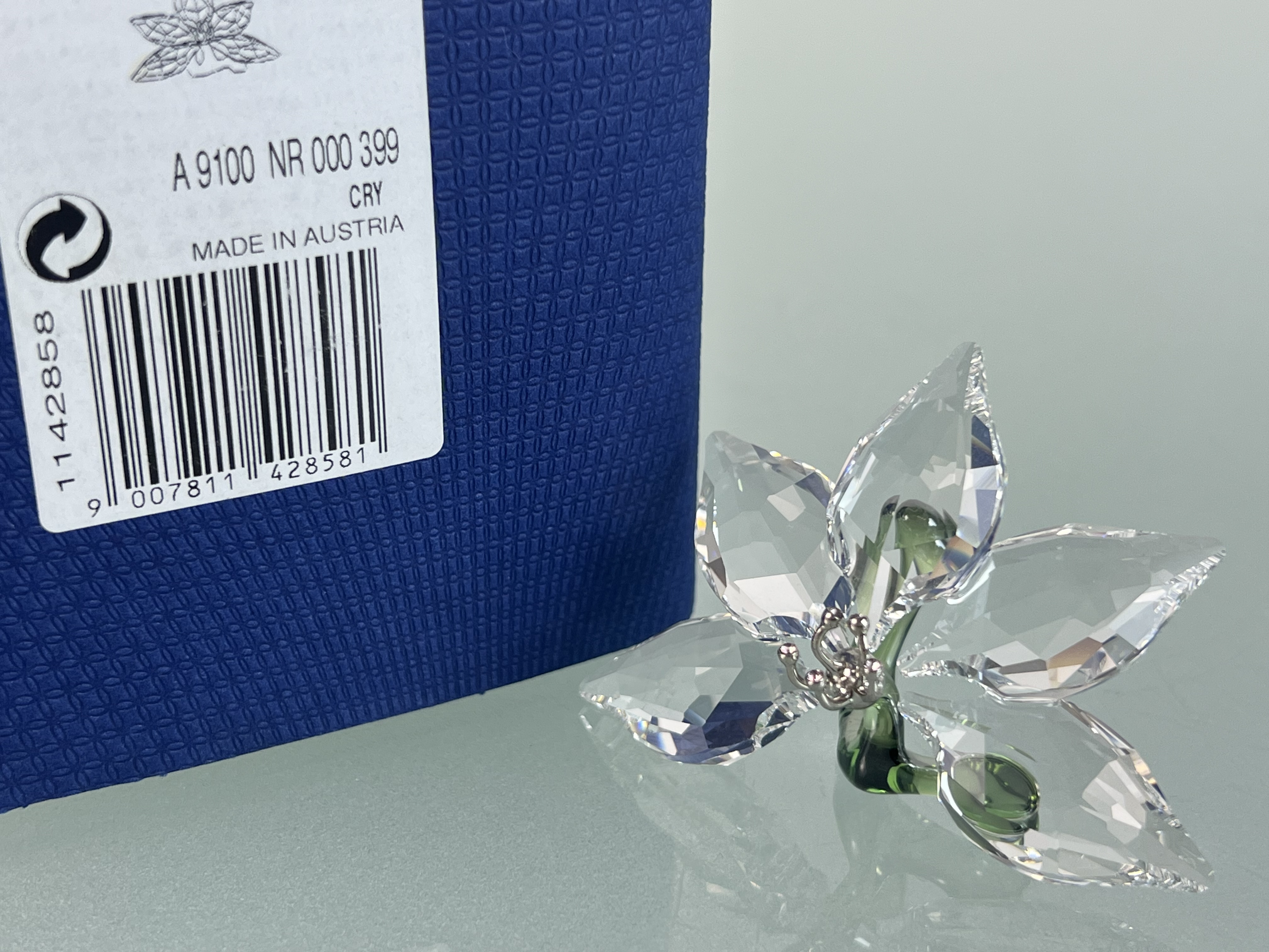 Swarovski Figur 1142858 Scs Orchidee 5 cm. Mit OVP + Zertifikat. Top Zustand