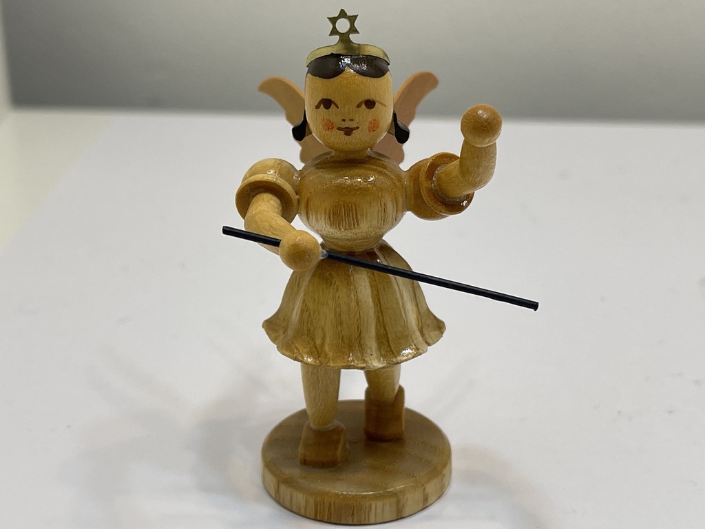 Erzgebirge Blank Figur Engel 6,8 cm.   Top Zustand      